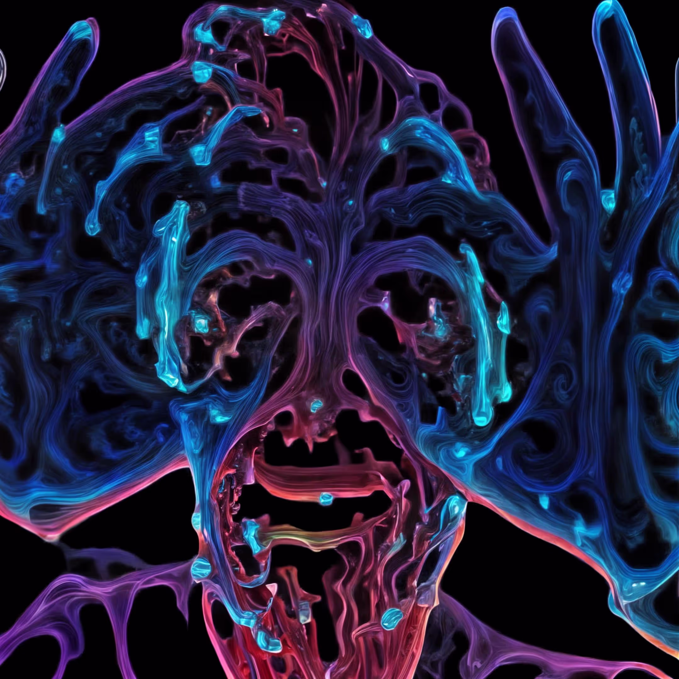 A computer generated image of a human's brain