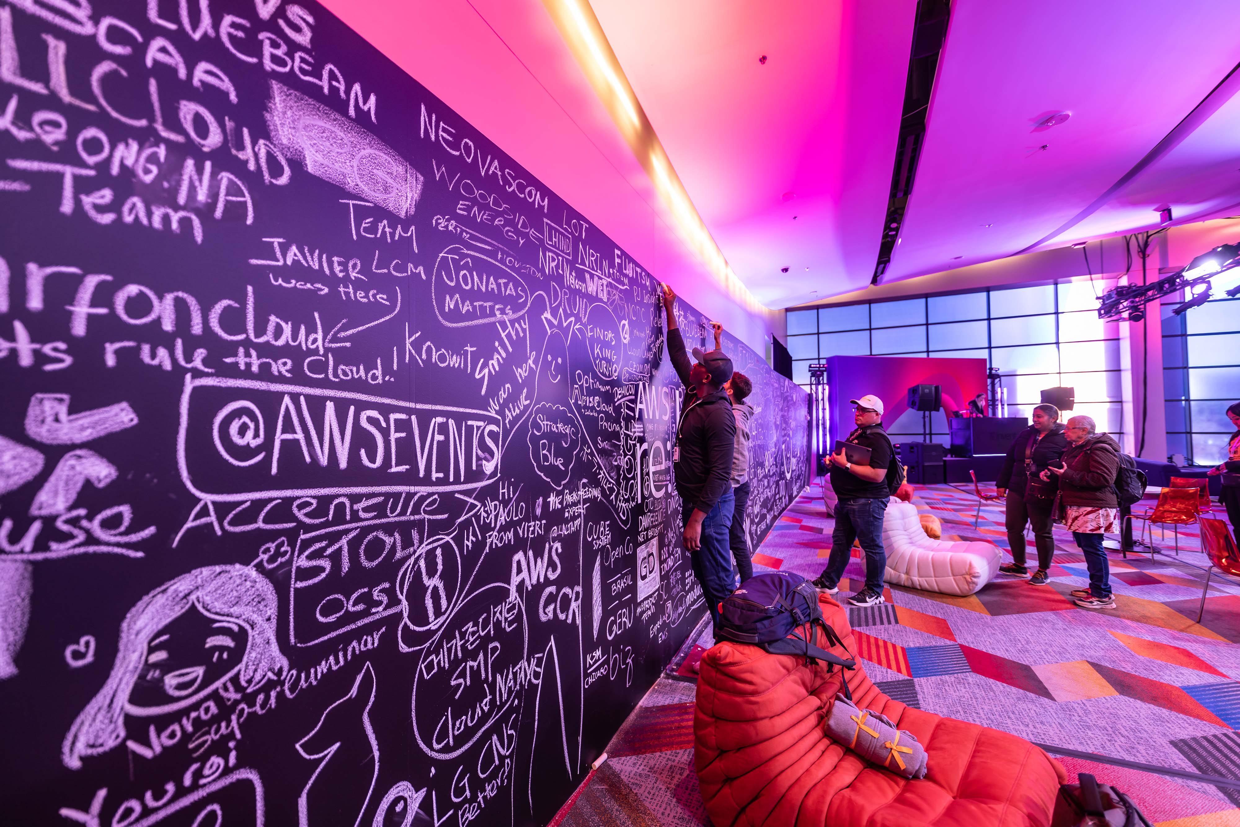 doodle wall at a conference