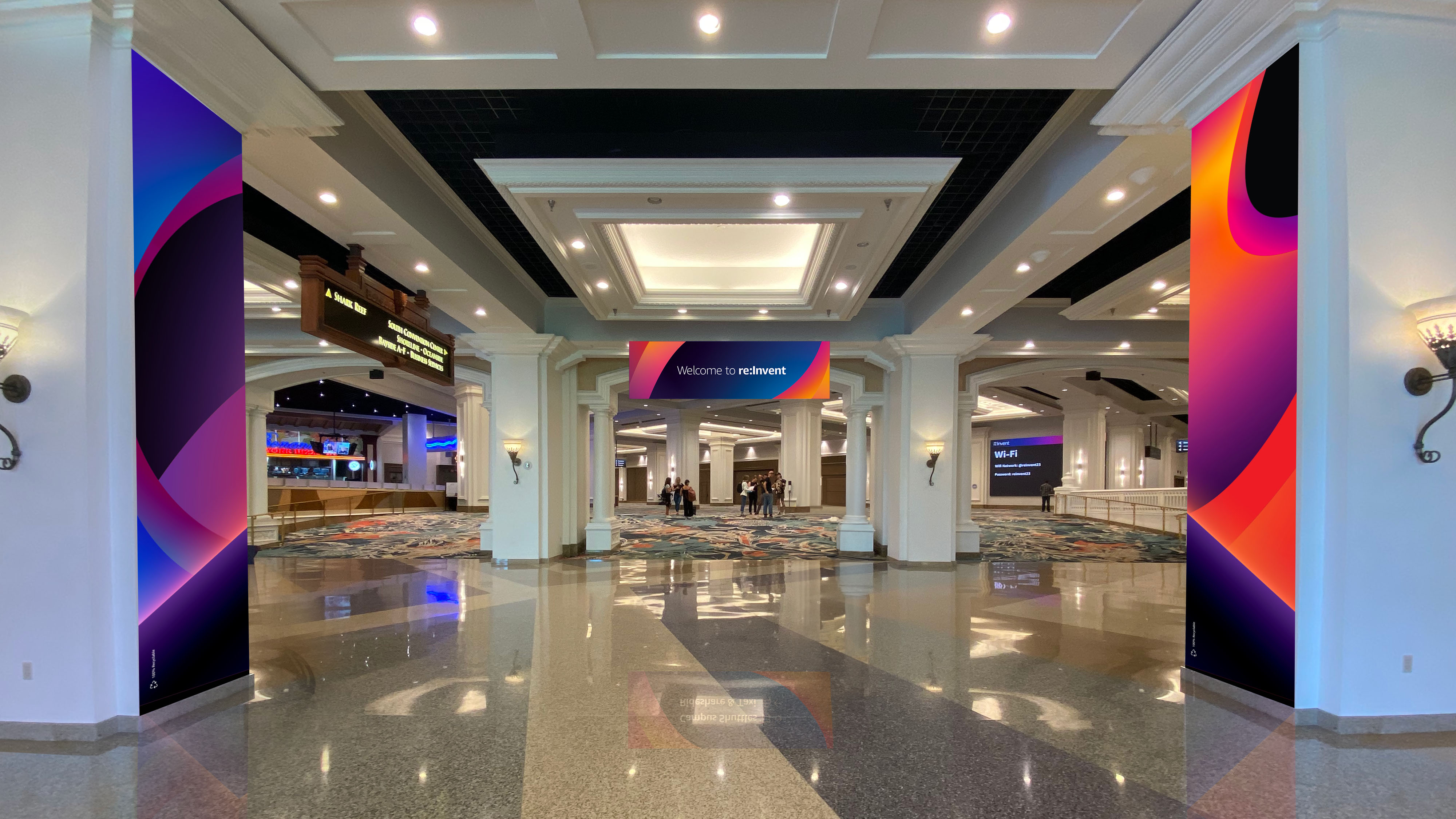 amazon conference 2023 entryway art