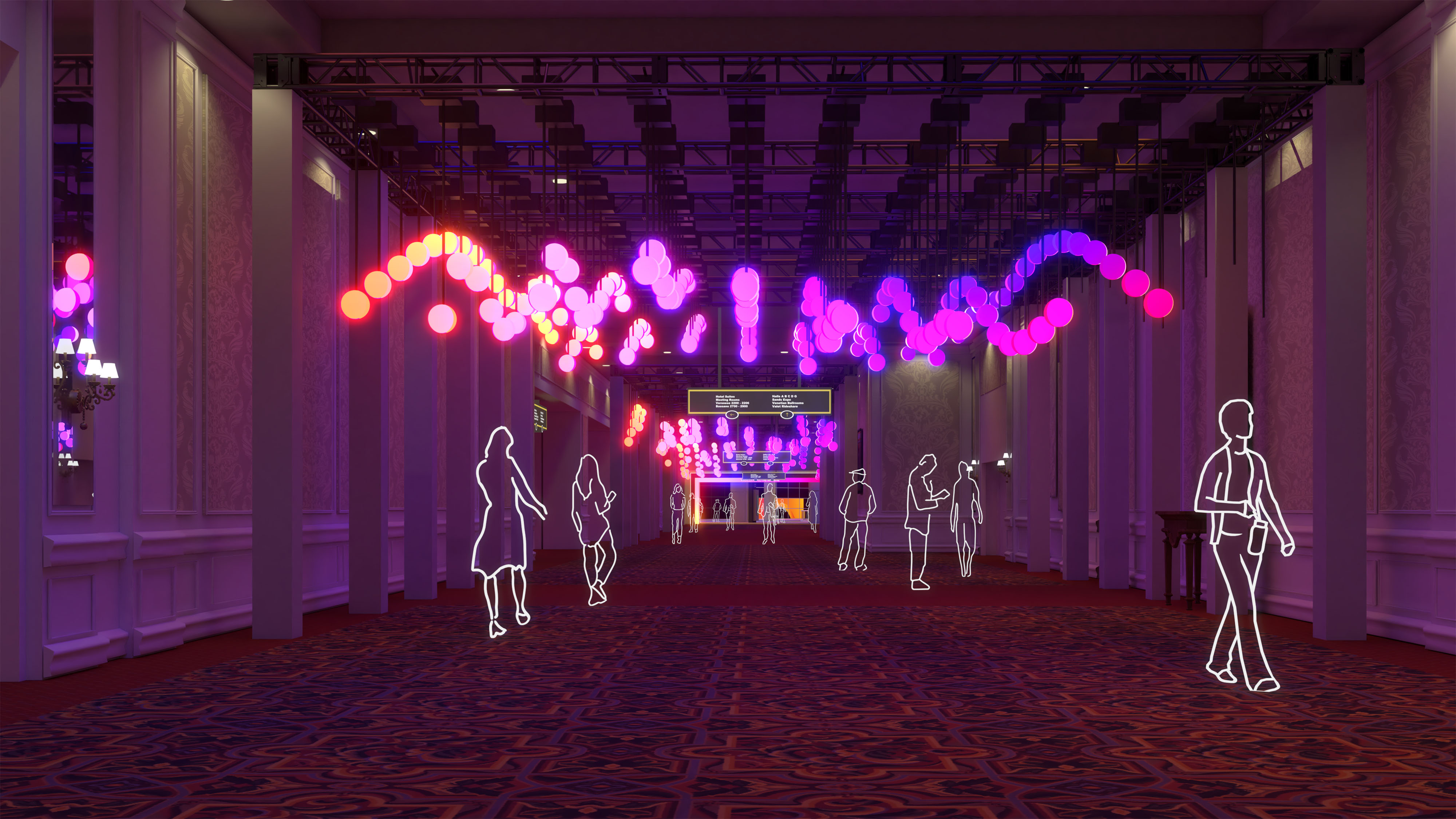 amazon conference spatial design sketch