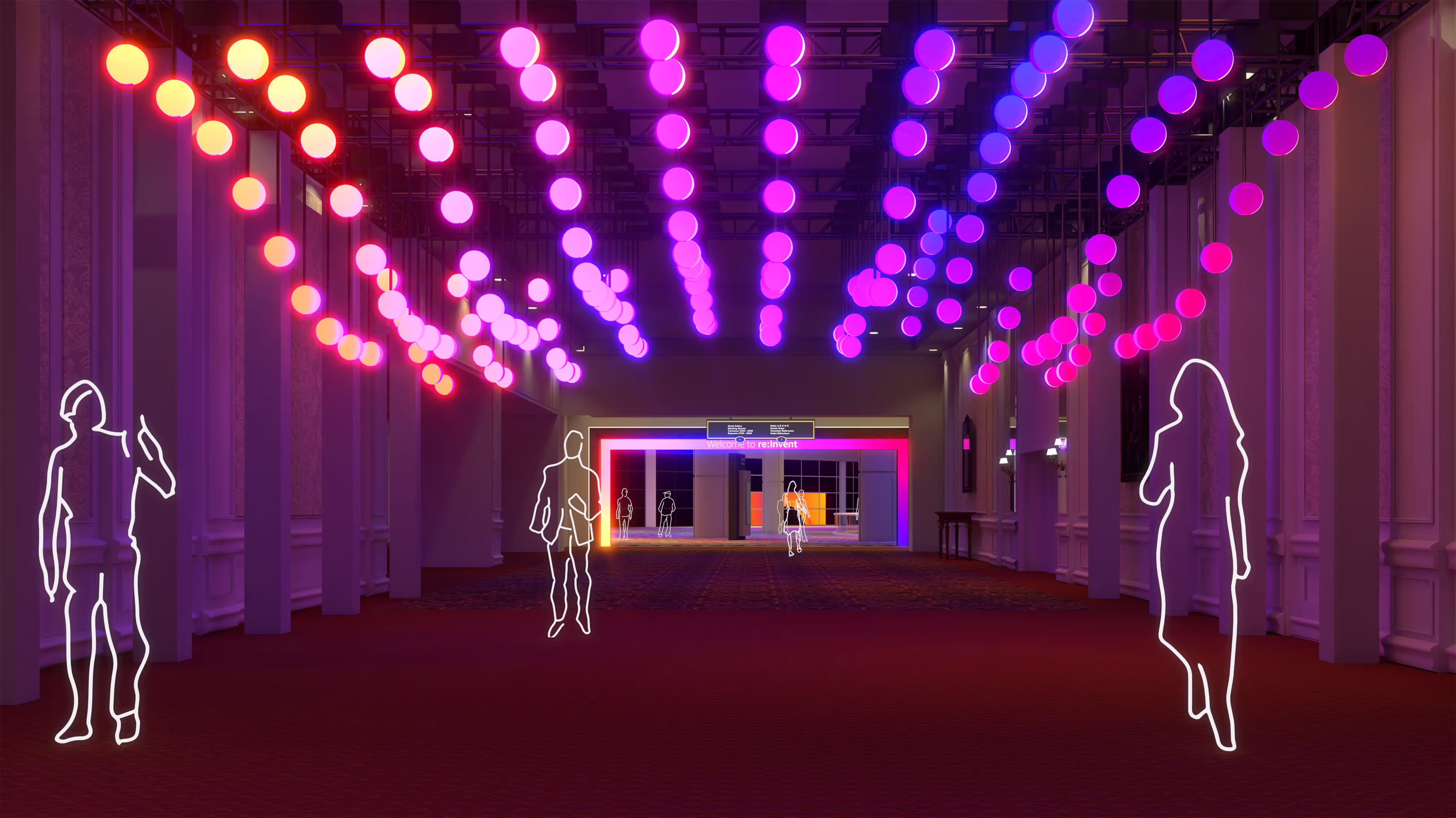 amazon conference entry way concept sketch
