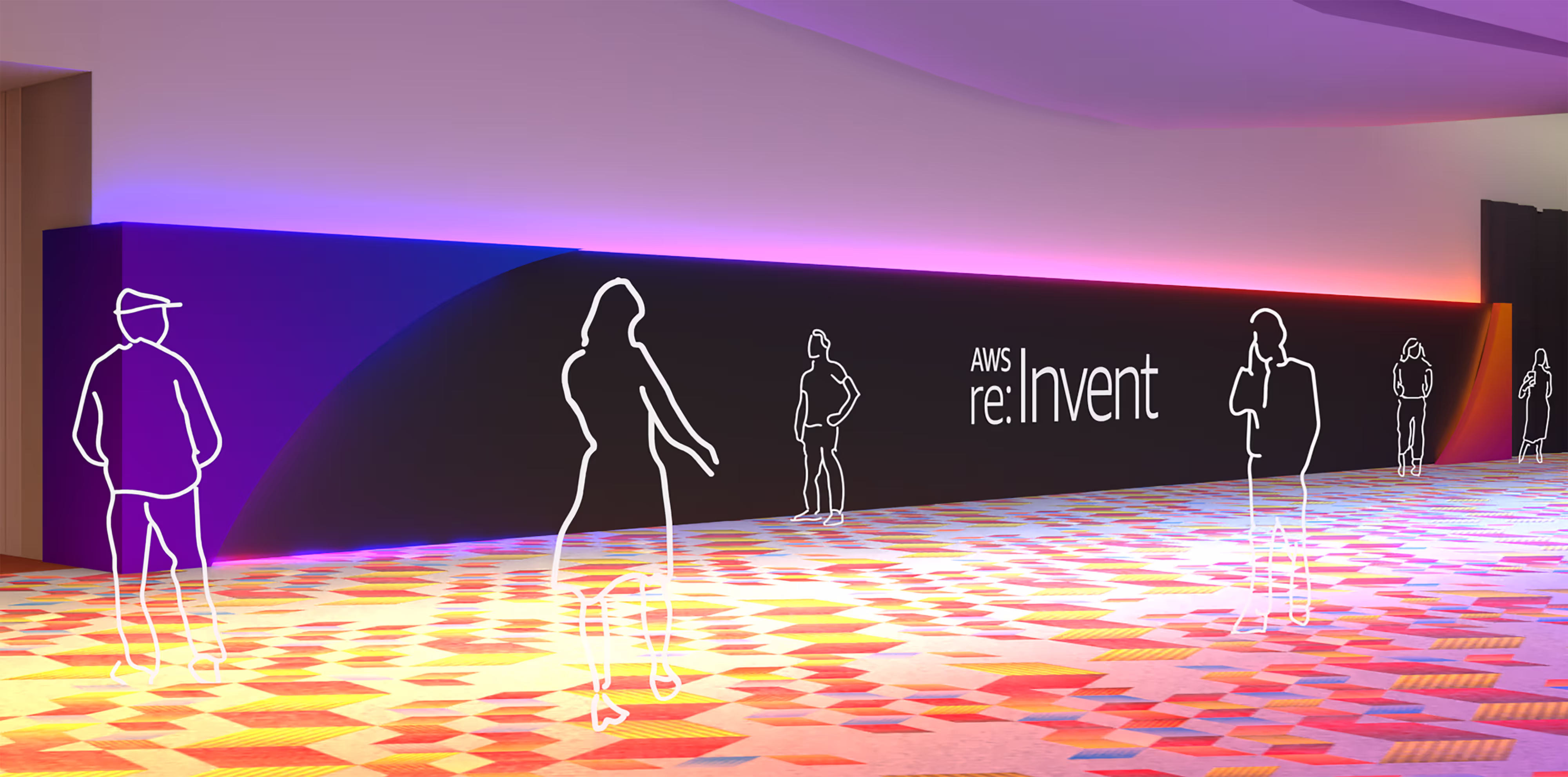 aws reinvent spatial concept sketch