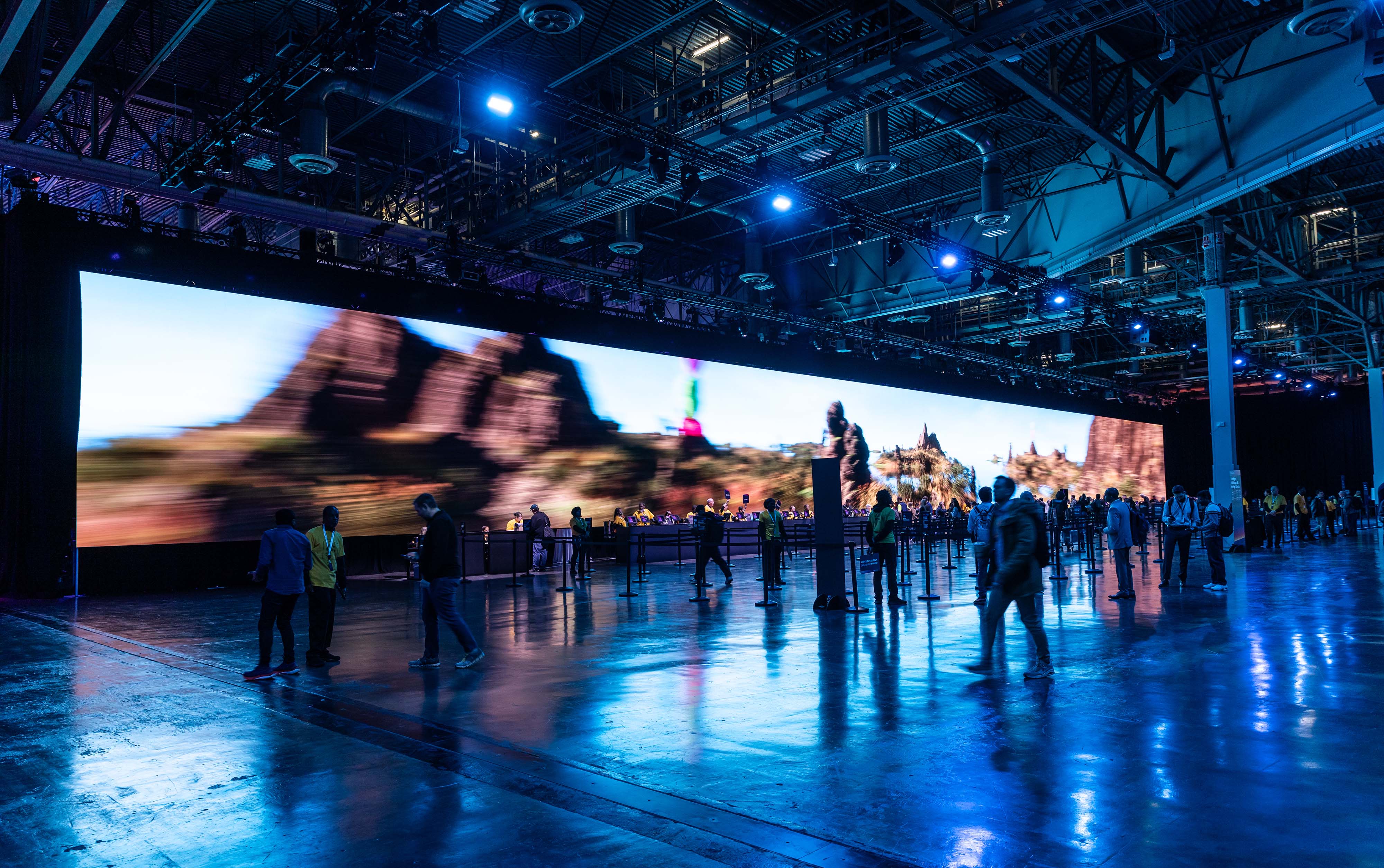 3d animation LED wall