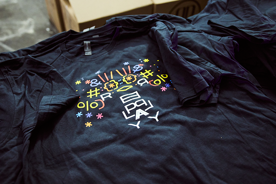 A t-shirt that says happy new year on it.