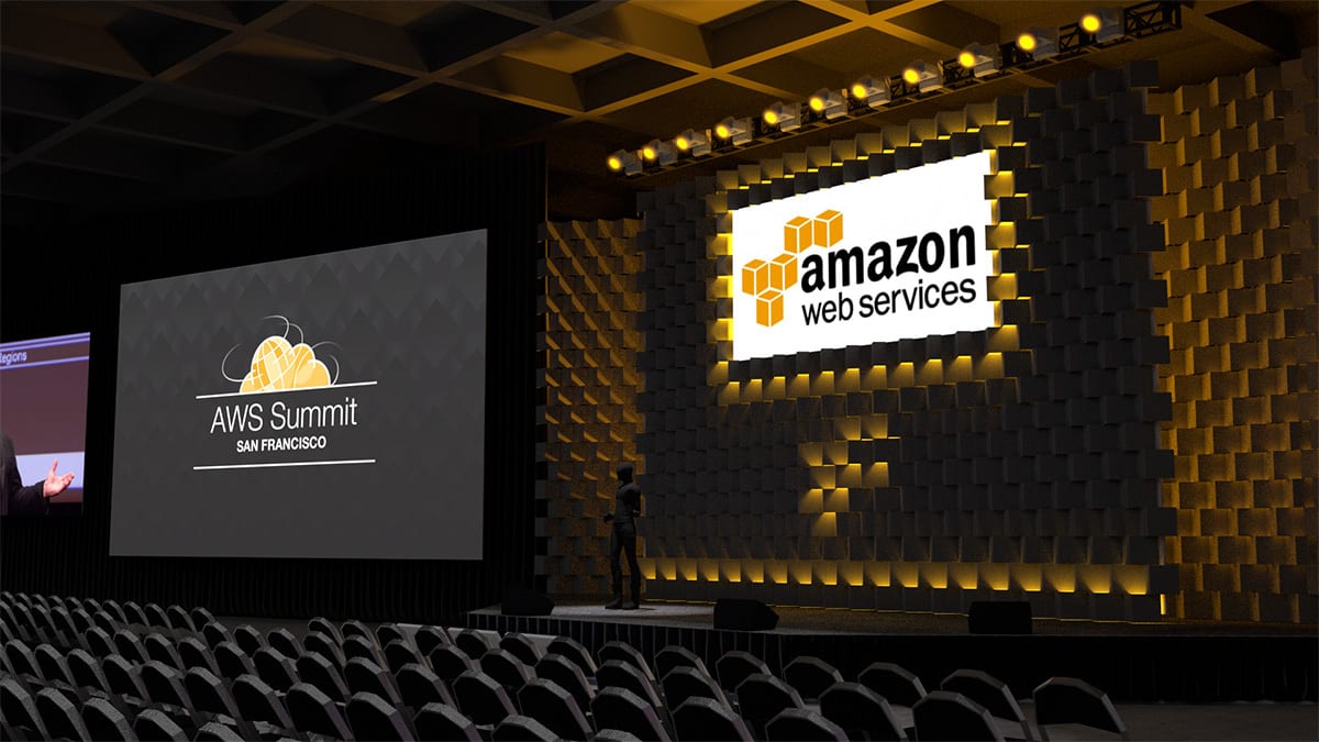 AWS San Francisco Summit keynote stage design