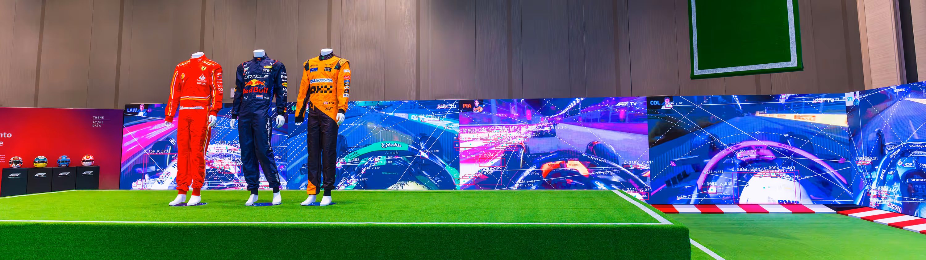 F1 race-suit display