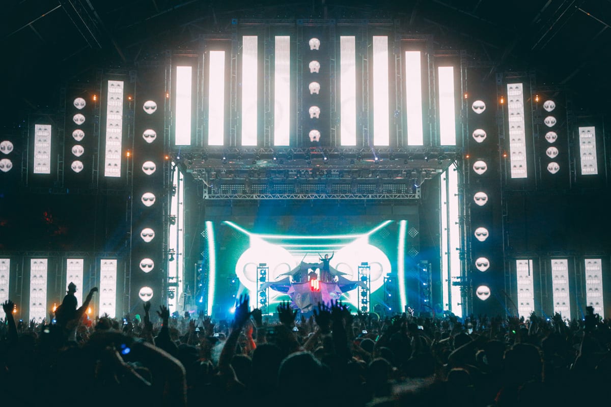 Skrillex Coachella 2014 stage