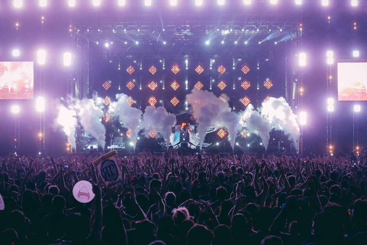 Skrillex Coachella 2014 stage