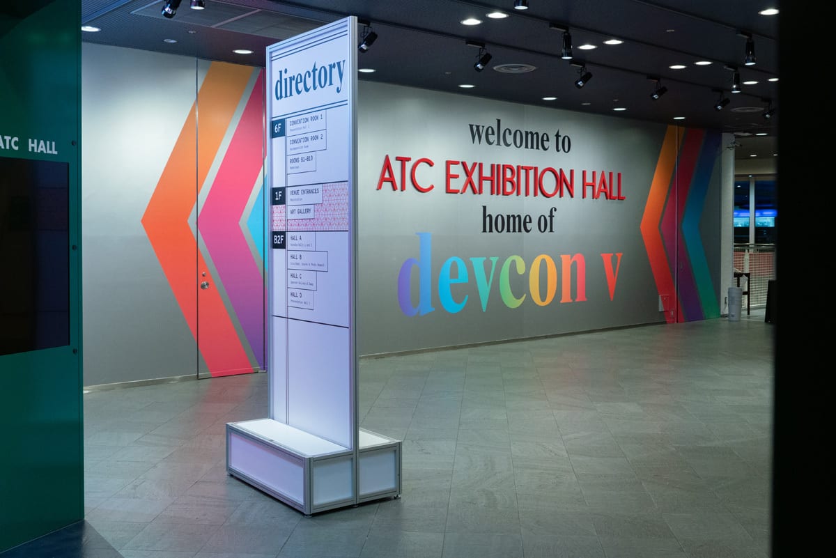 Devcon V entrance