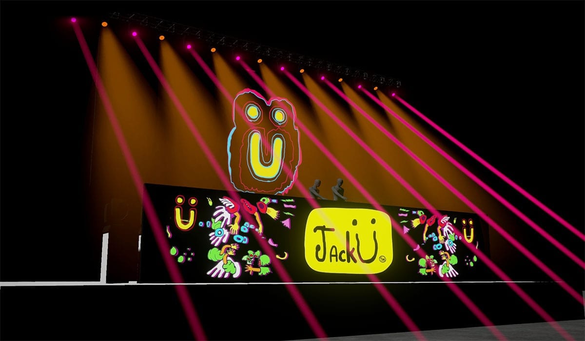 Jack Ü Fall Tour stage visuals