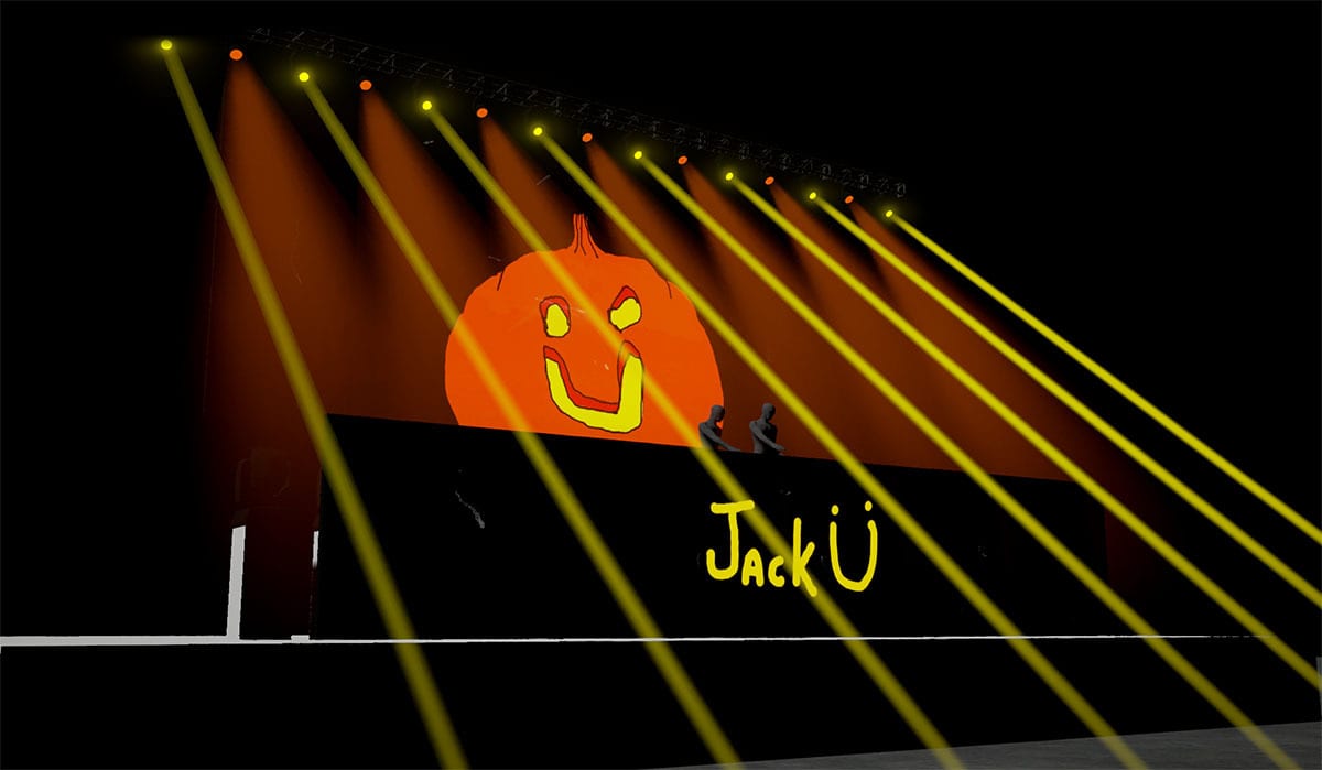 Jack Ü Fall Tour stage visuals