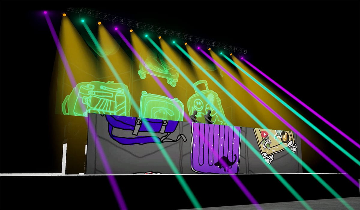 Jack Ü Fall Tour visuals