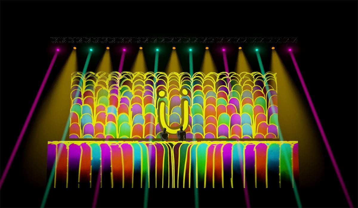 Jack Ü Fall Tour visuals lights