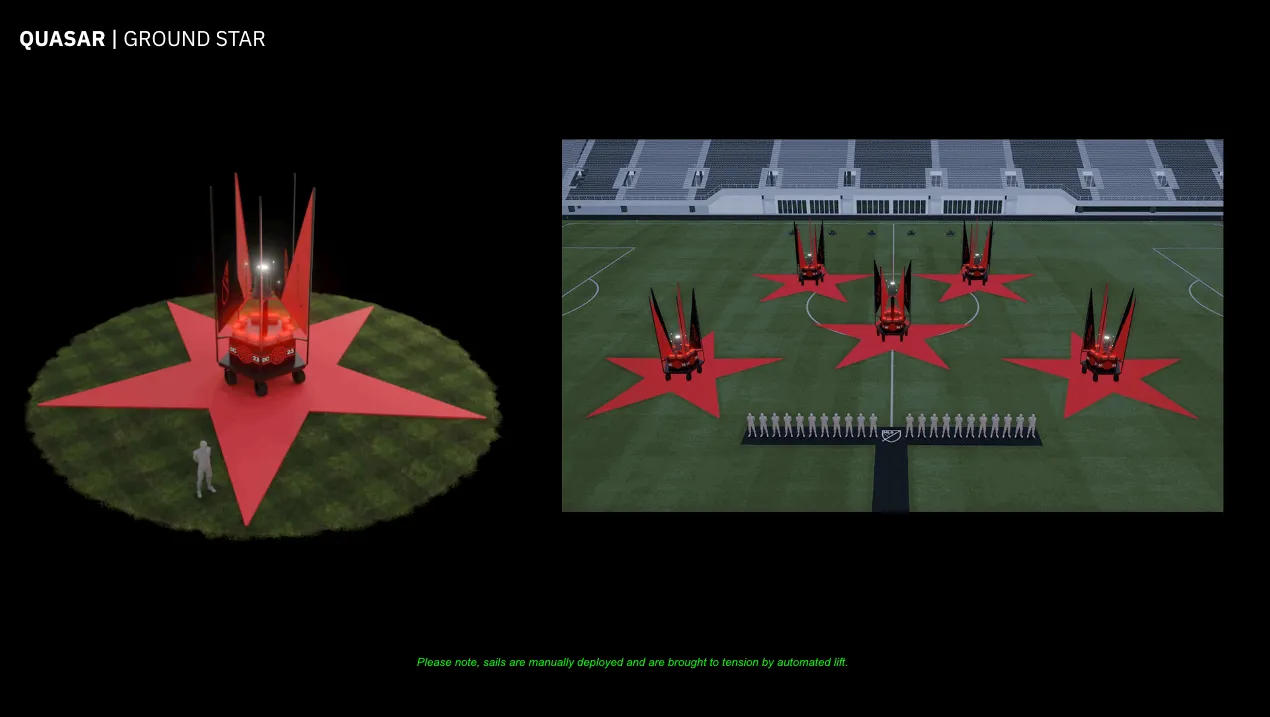 quasar star mockup 3d