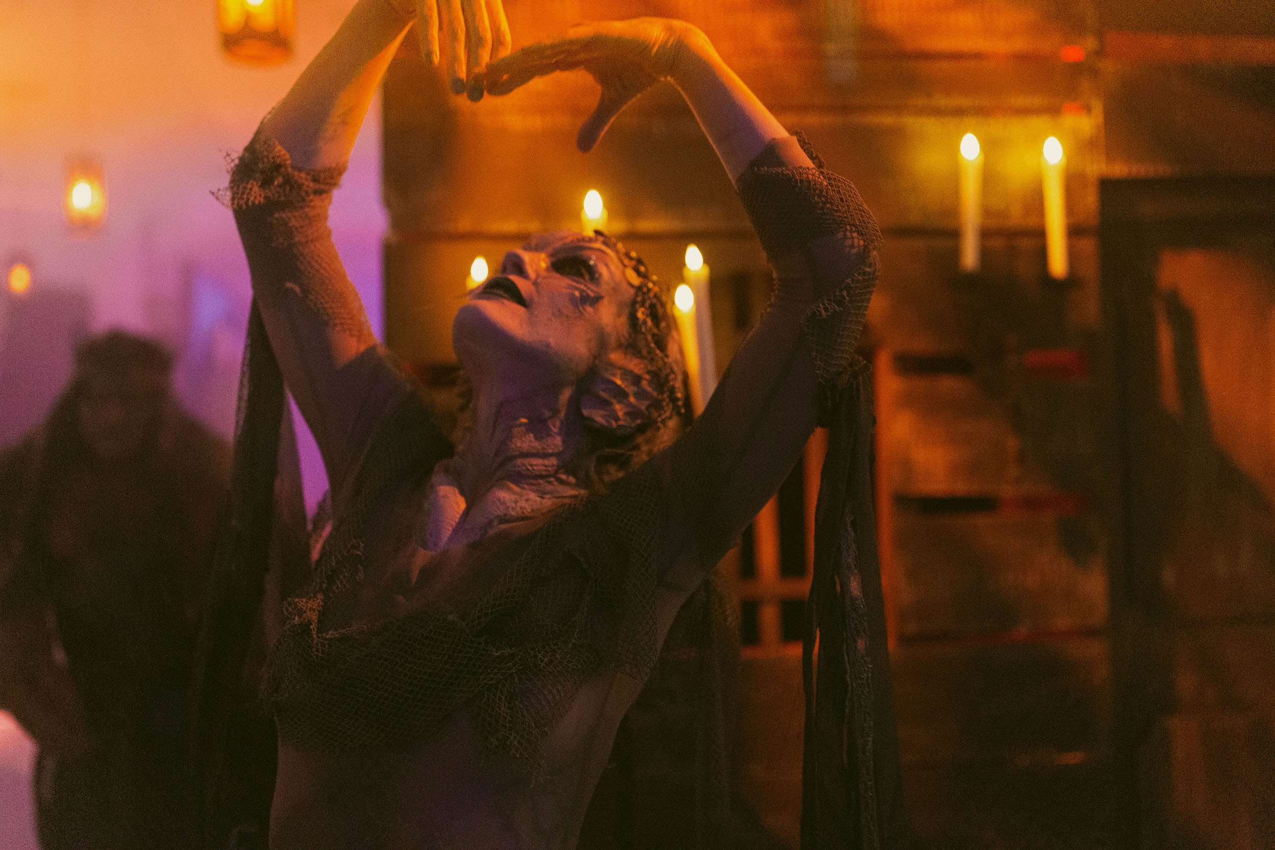 candlelit halloween