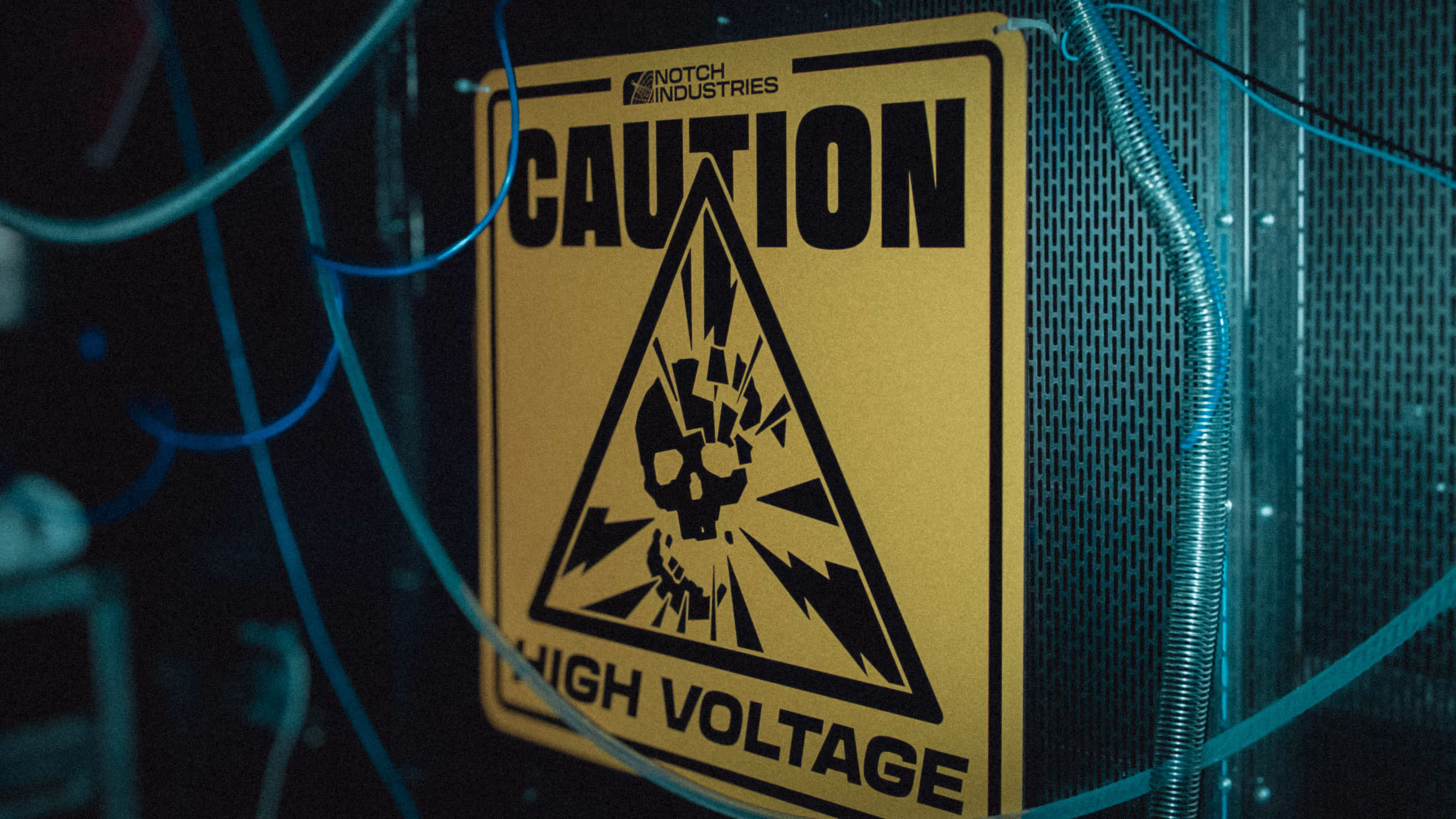 custom alien caution signage