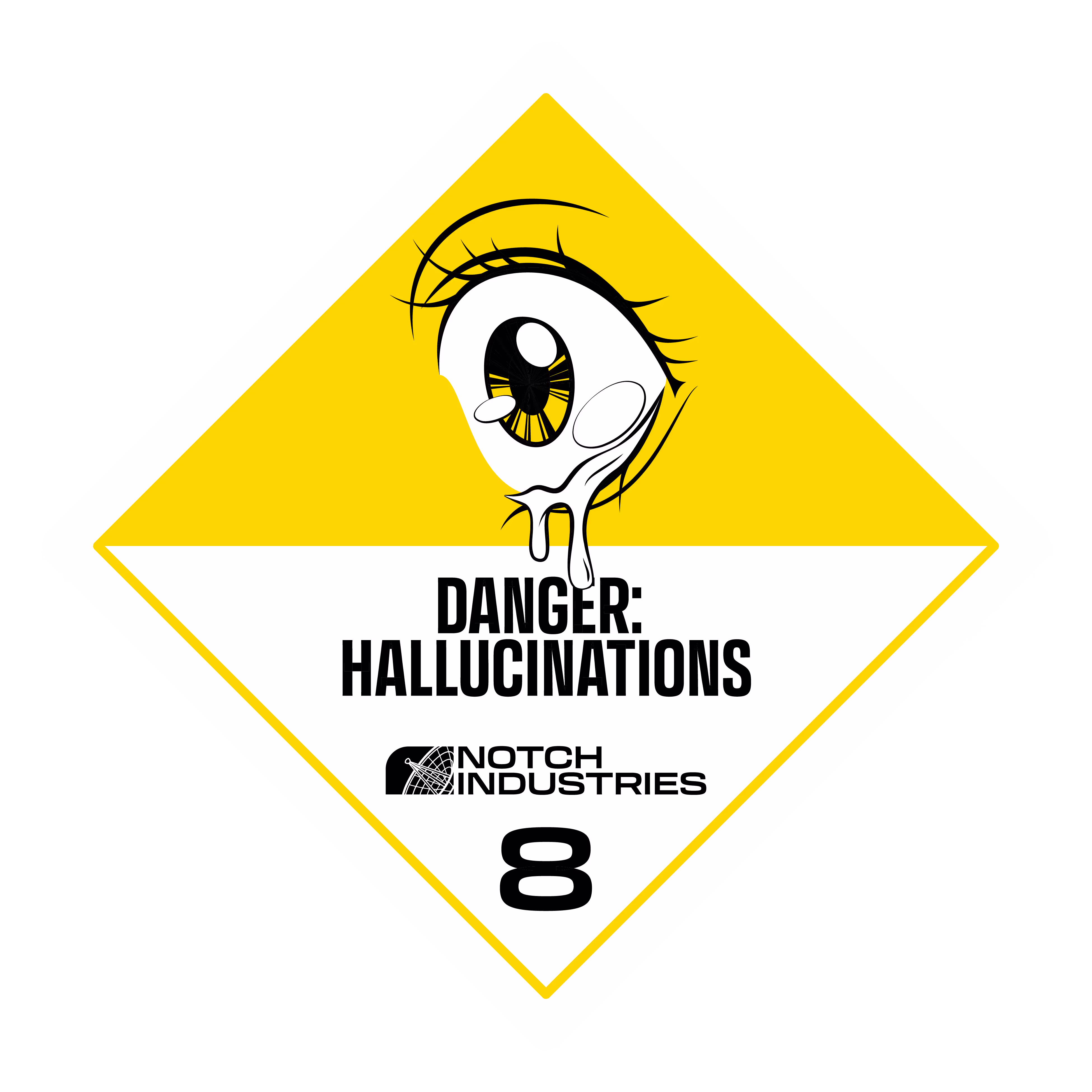 hallucination diamond chemical warning label