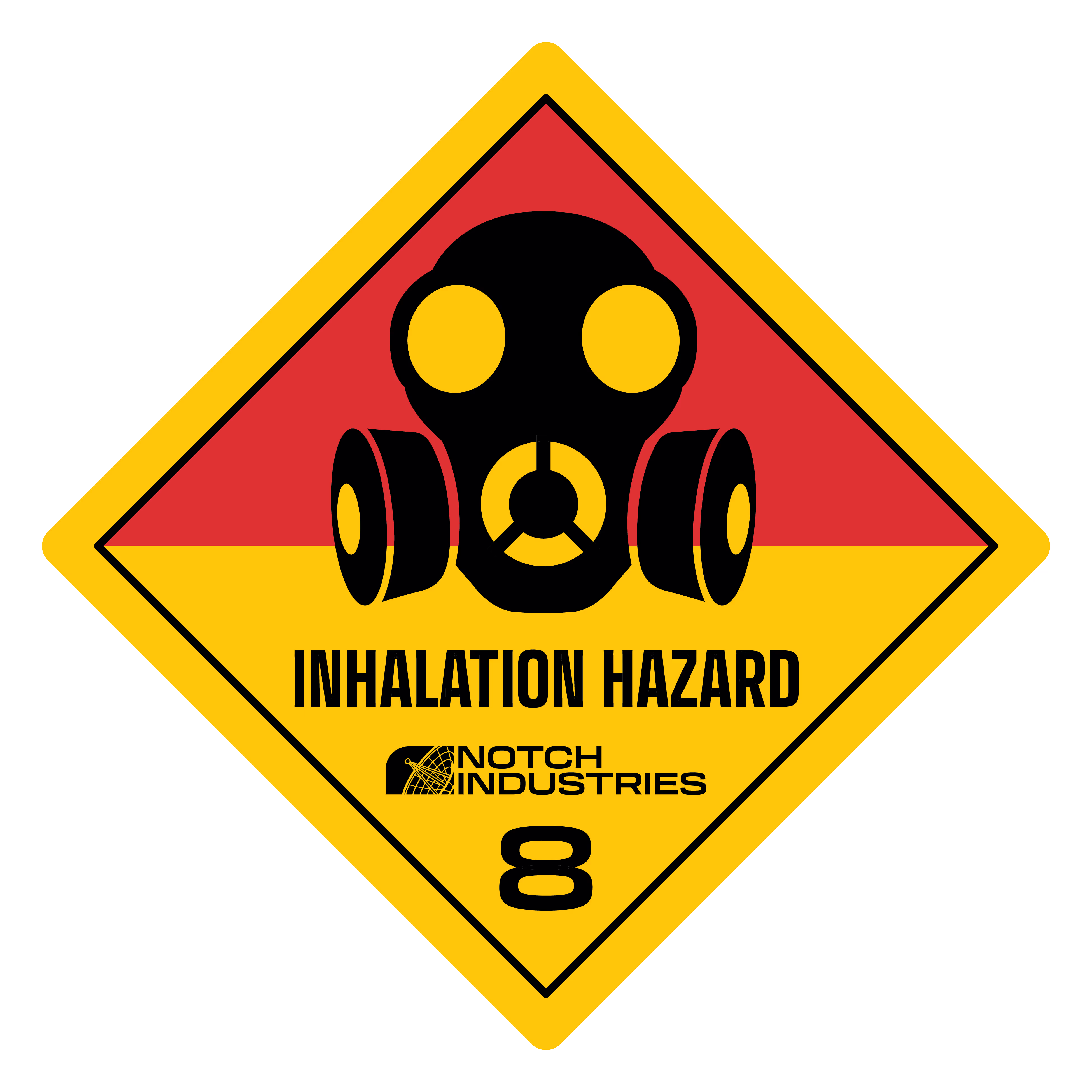 inhalation hazard chemical warning diamond