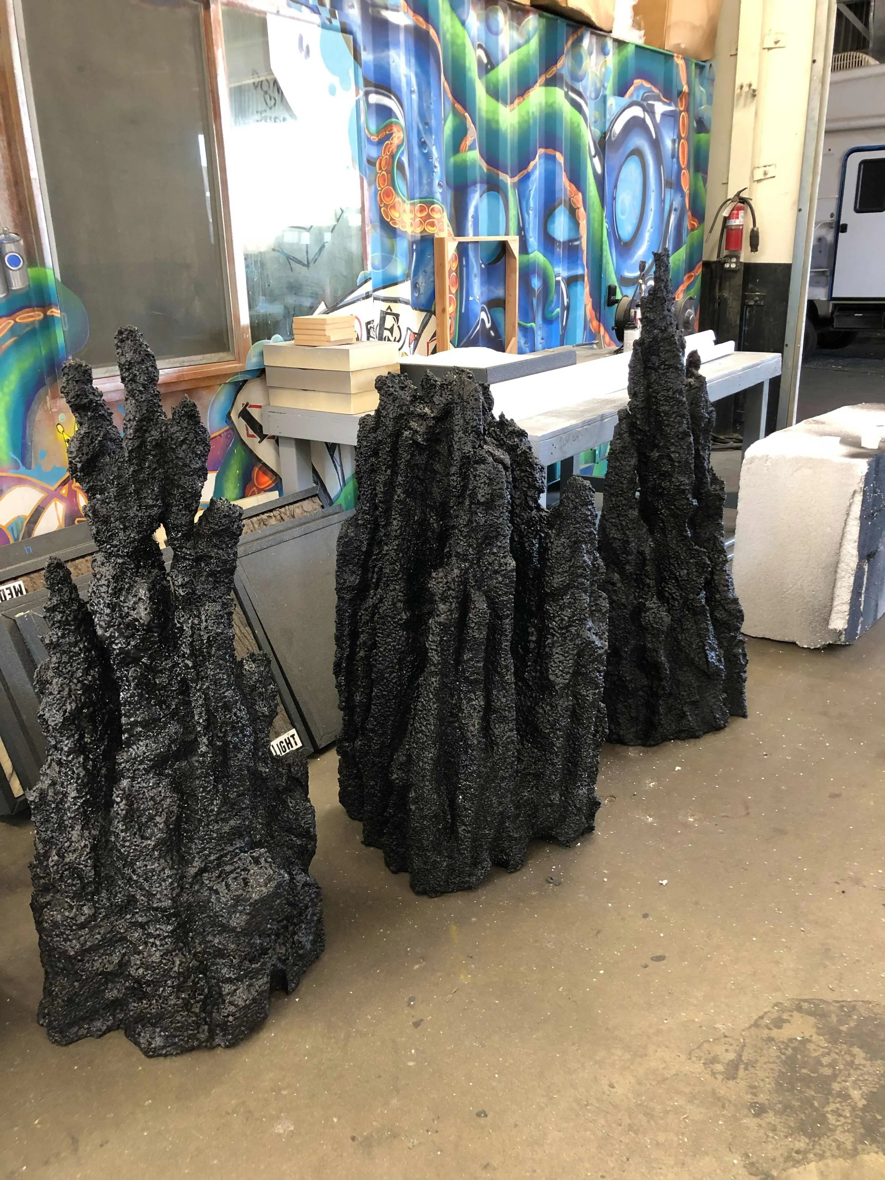 fabricated volcanos
