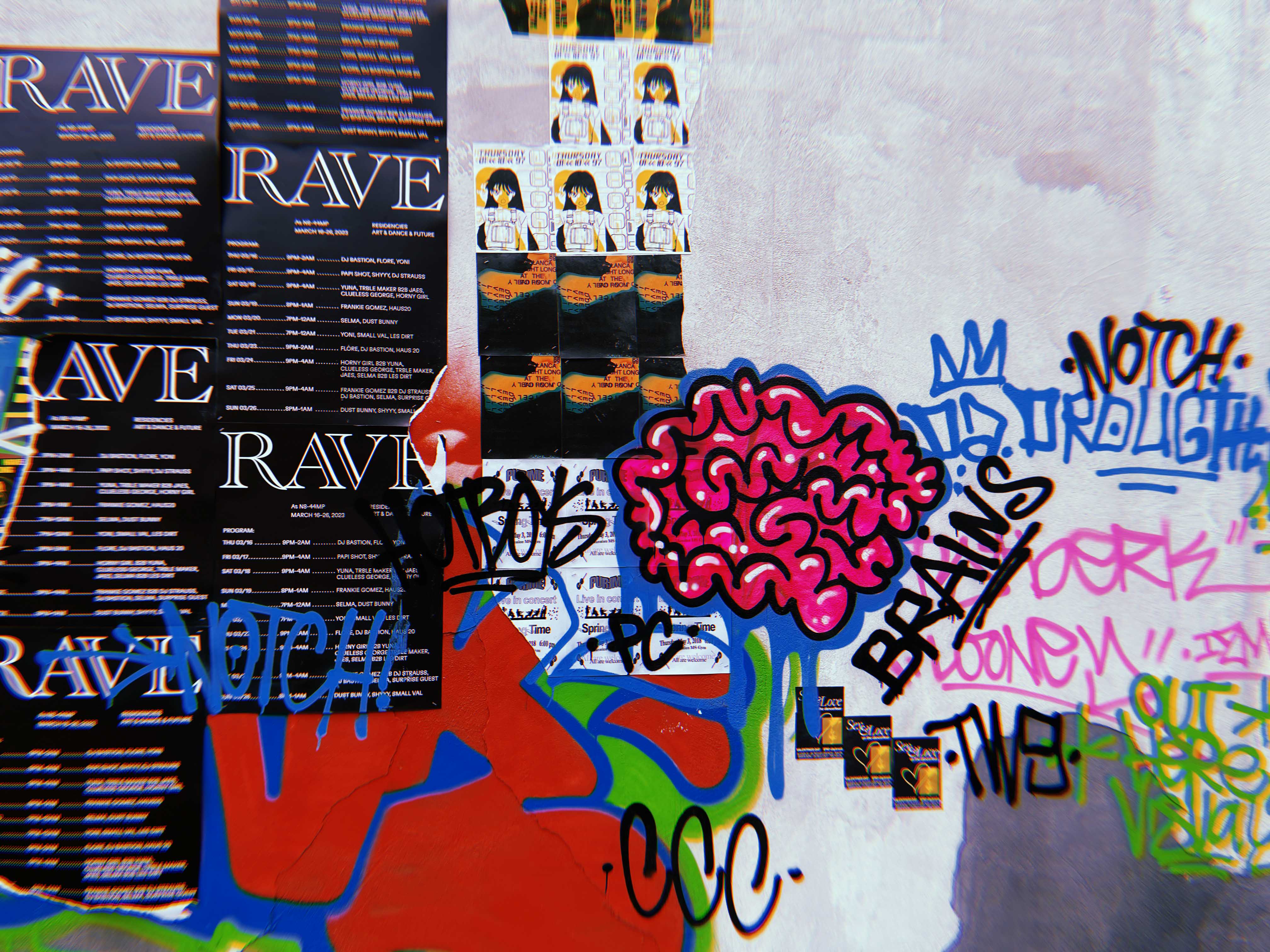 notch dot party 2023 graffiti