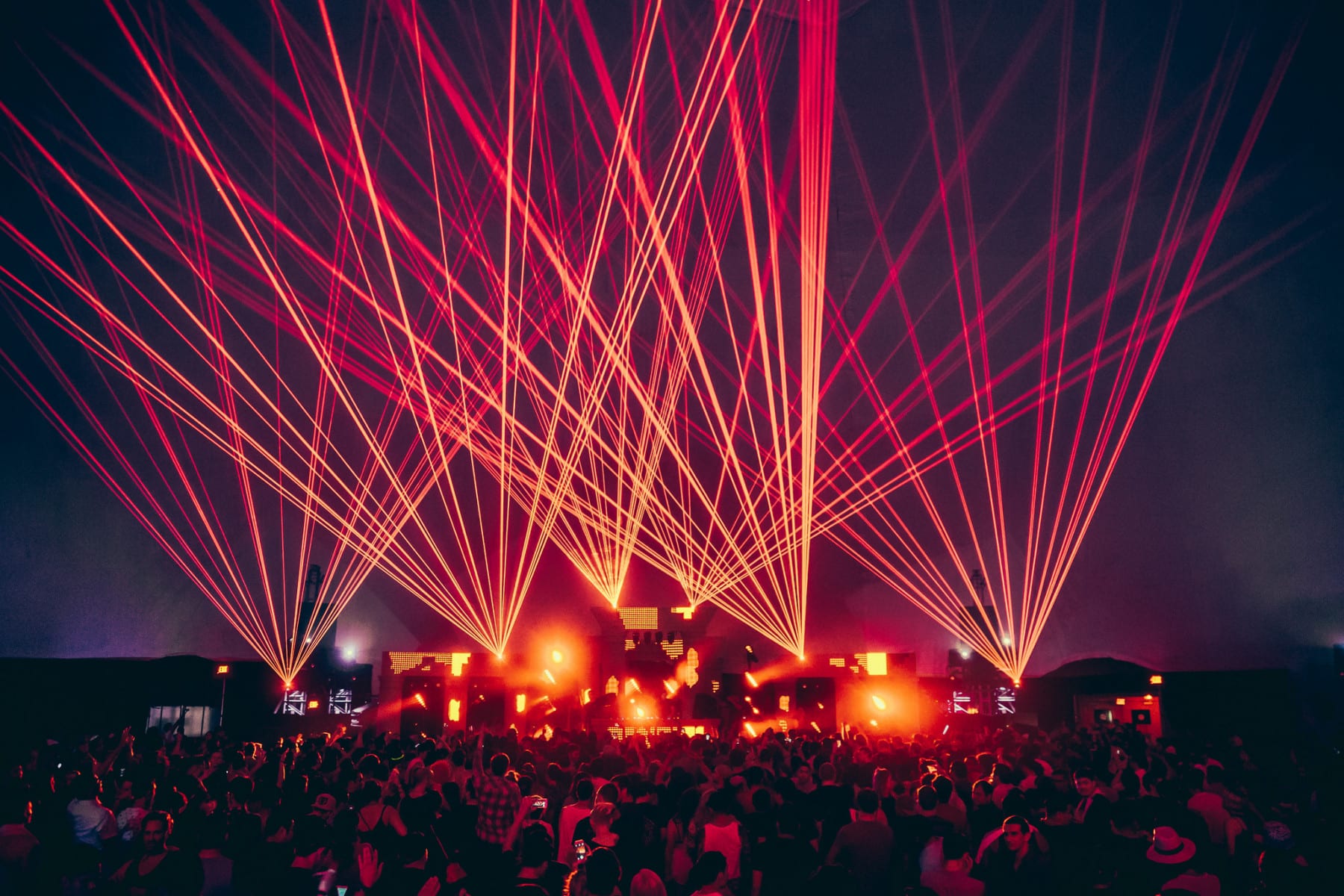 .party() Los Angeles stage lights