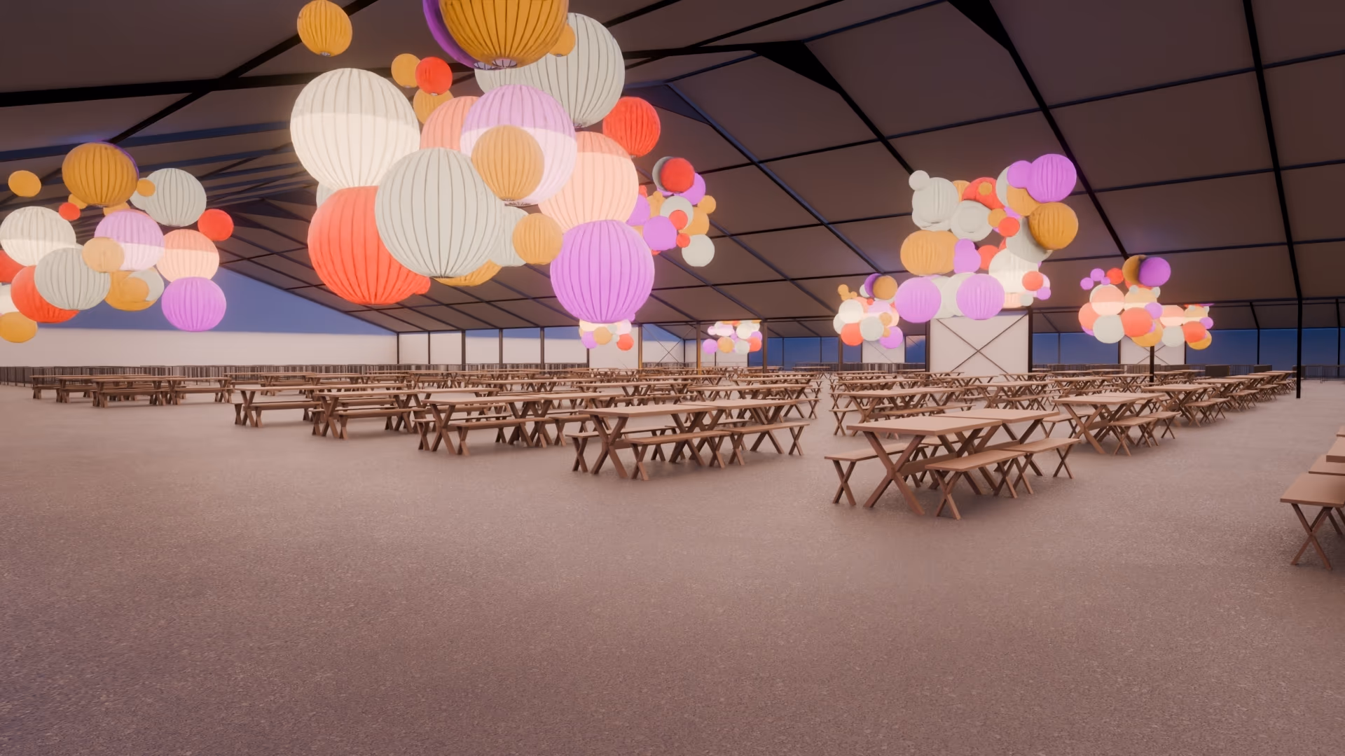 Food Tent build render
