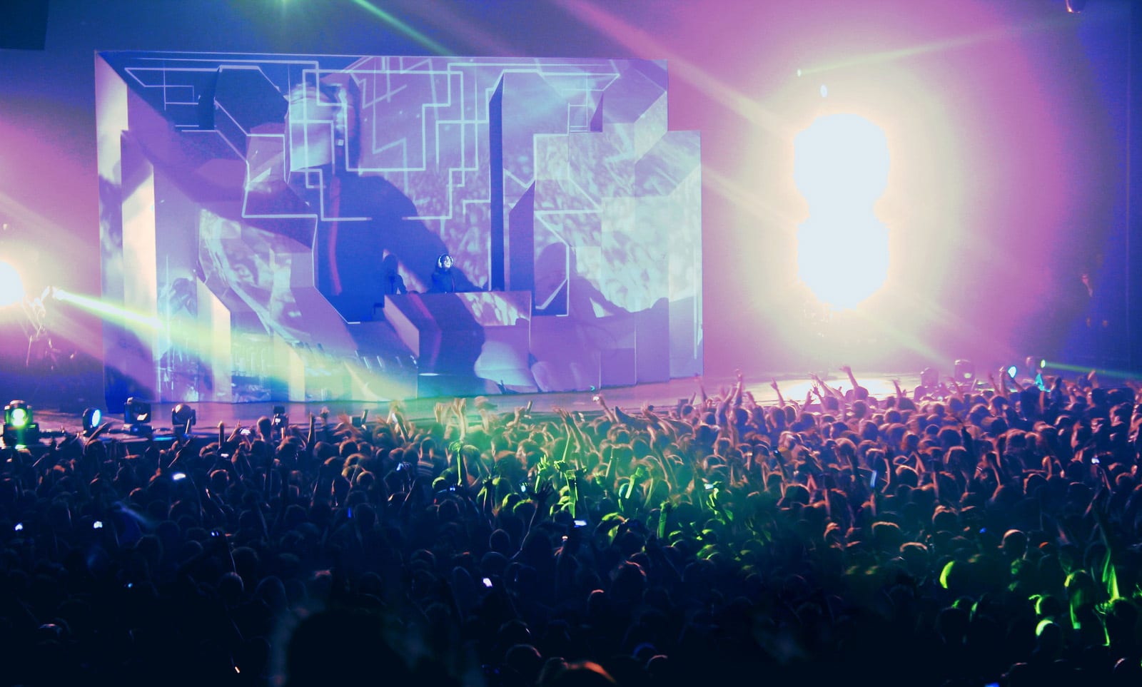 Skrillex Mothership Tour stage