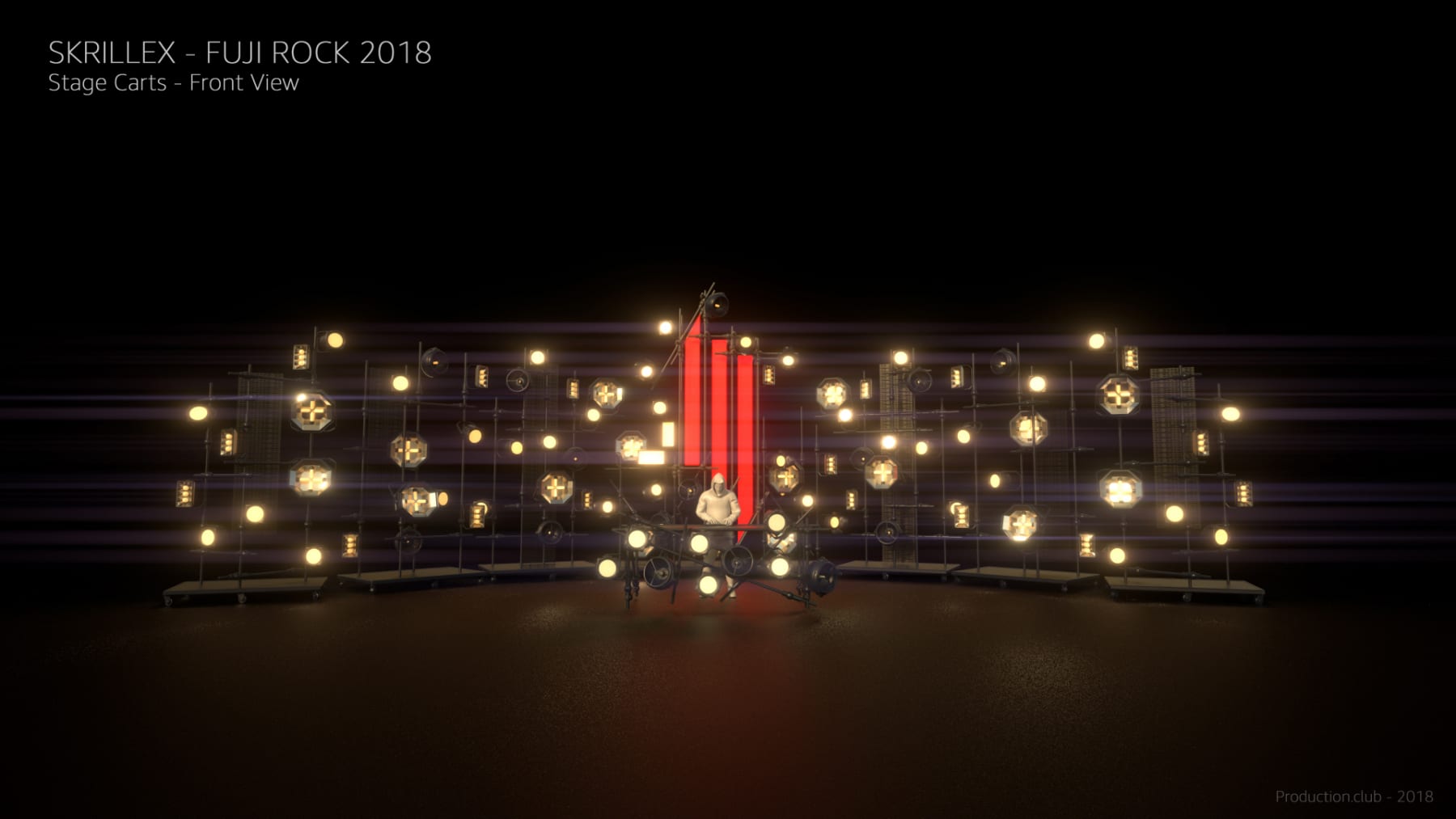 Skrillex Fuji Rock Show render
