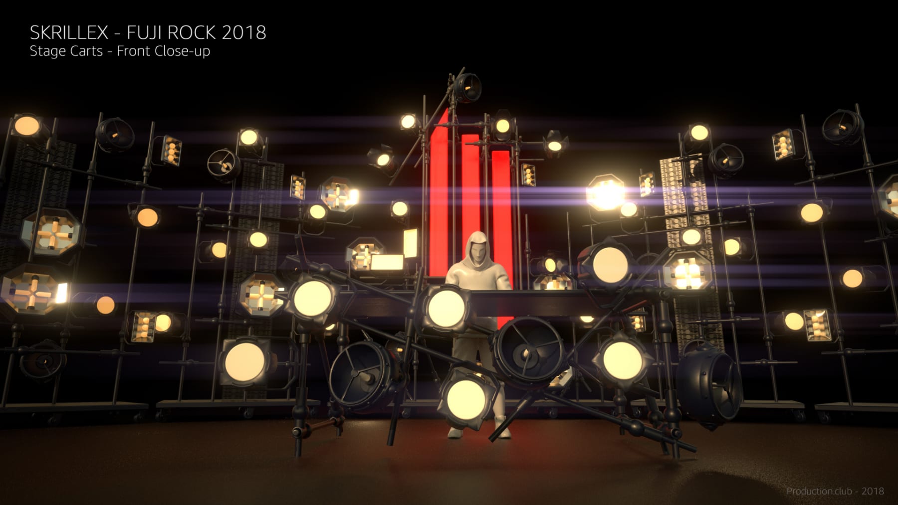 Skrillex Fuji Rock Show render