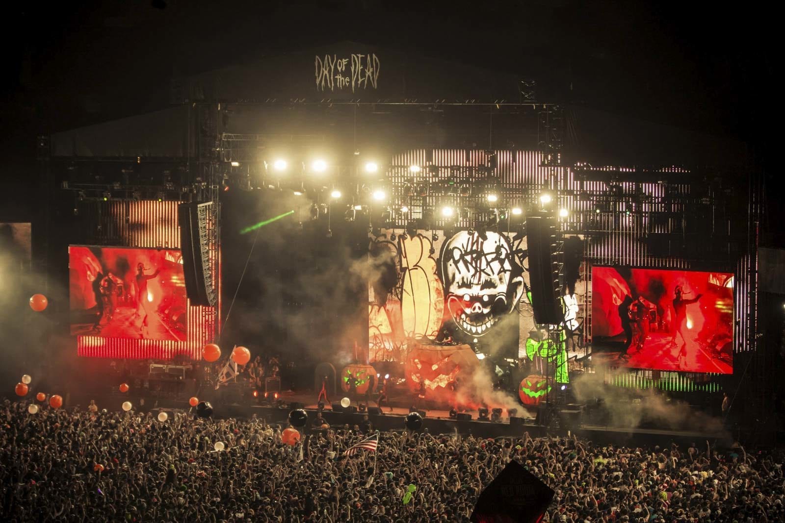 Skrillex day of the dead pumpkin show 2013