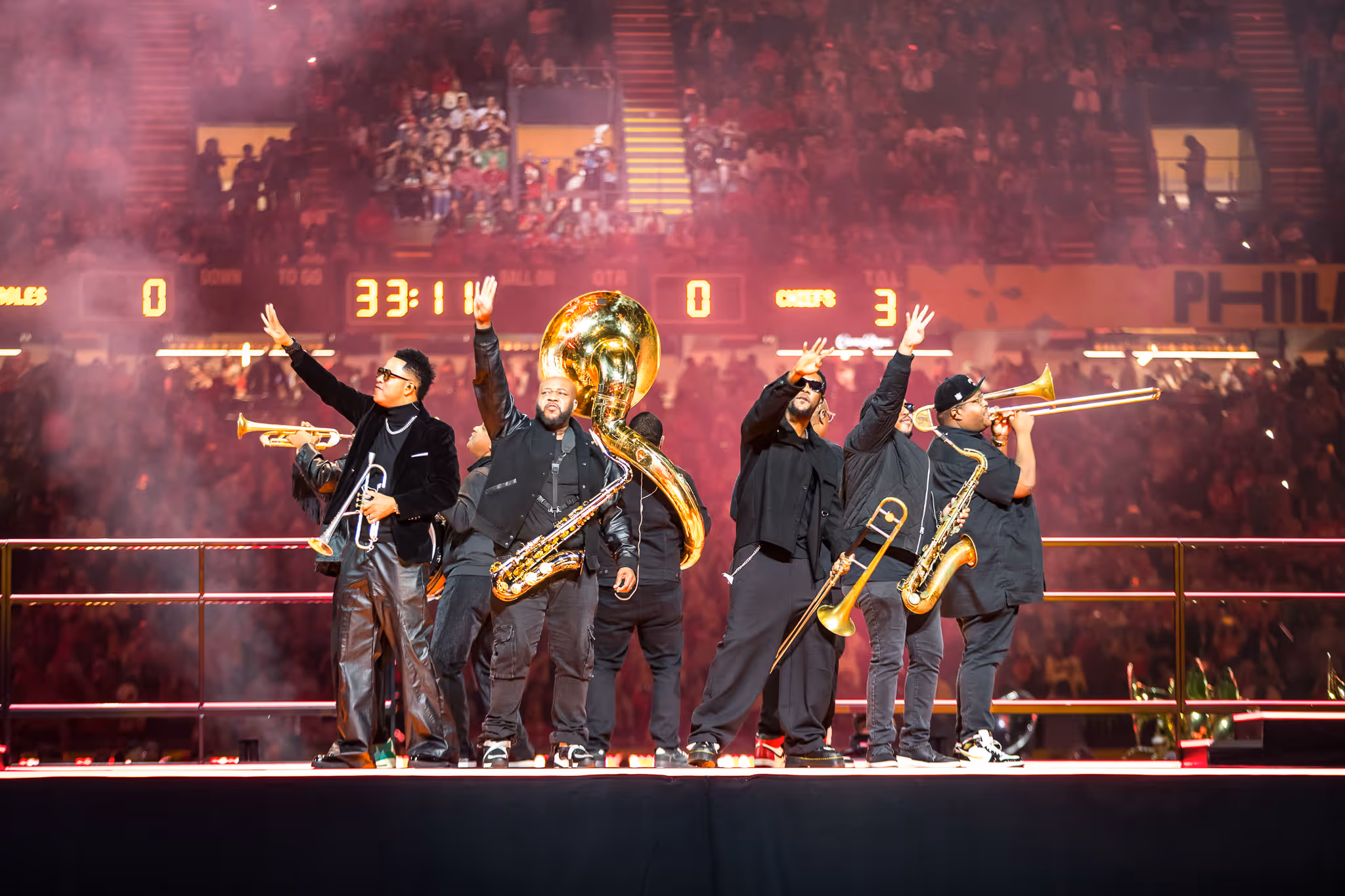 SBLIX opening ceremony jazz band