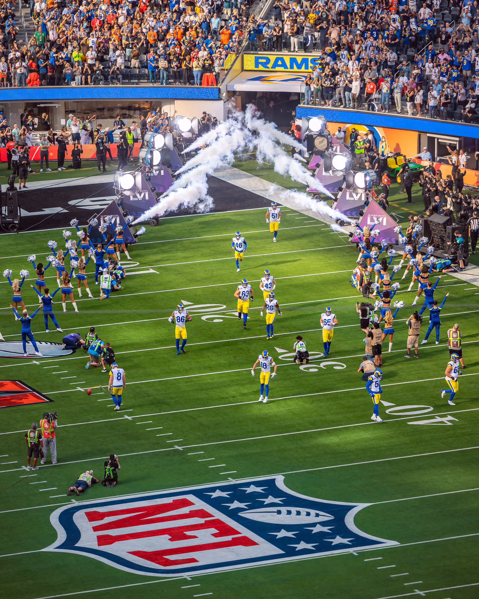 super bowl lvi rams entrence