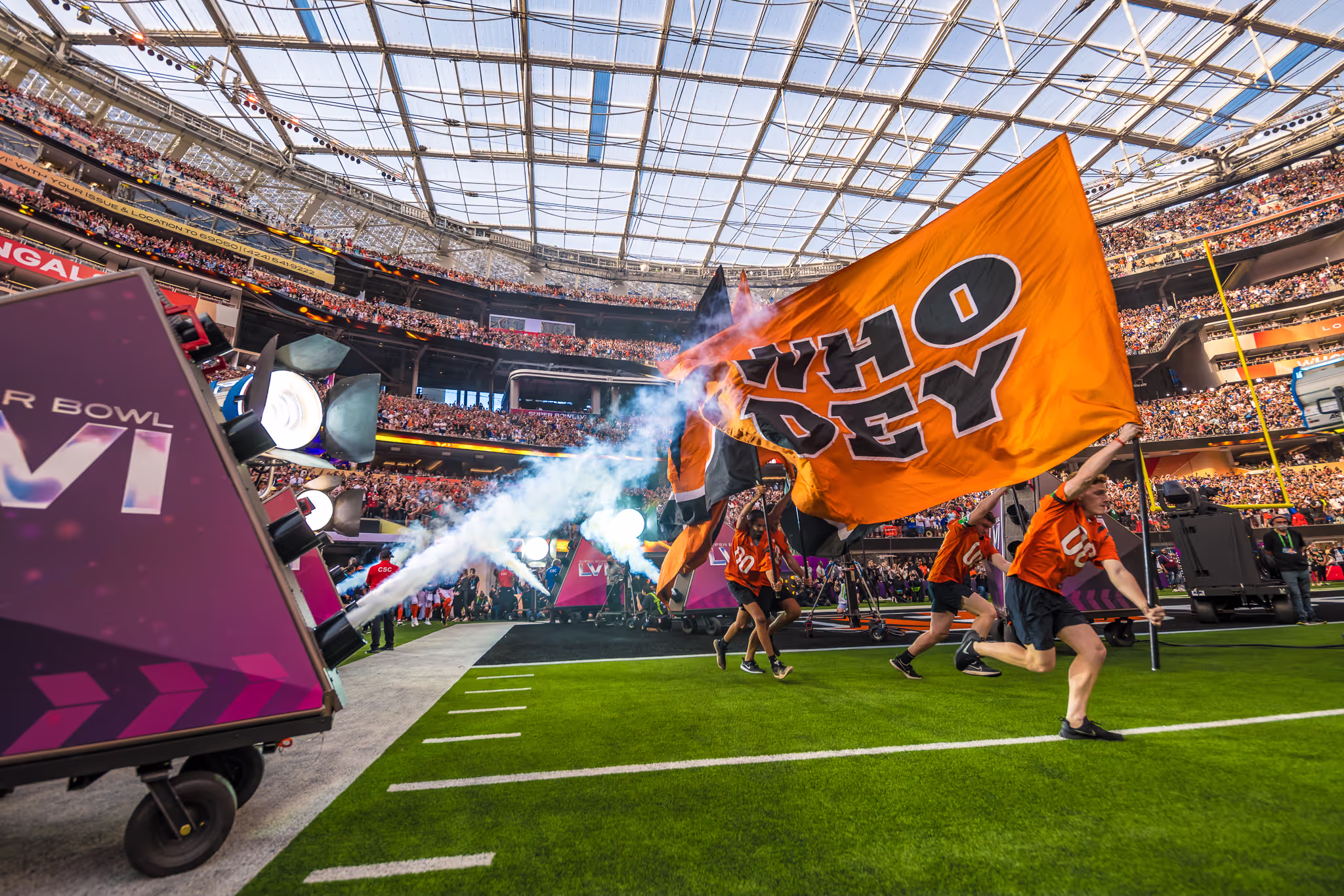 super bowl lvi bengals entrence