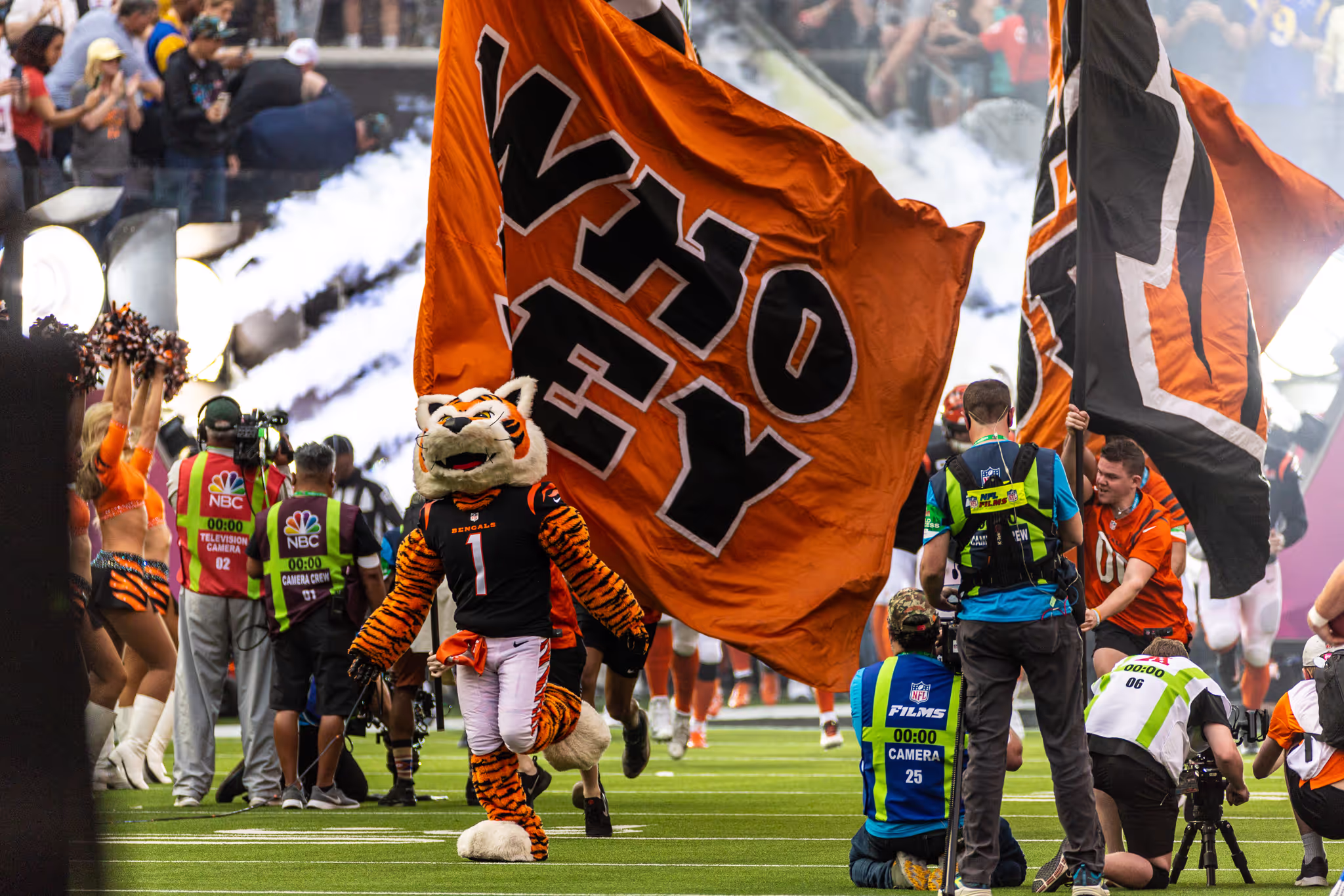 super bowl lvi bengals entrence