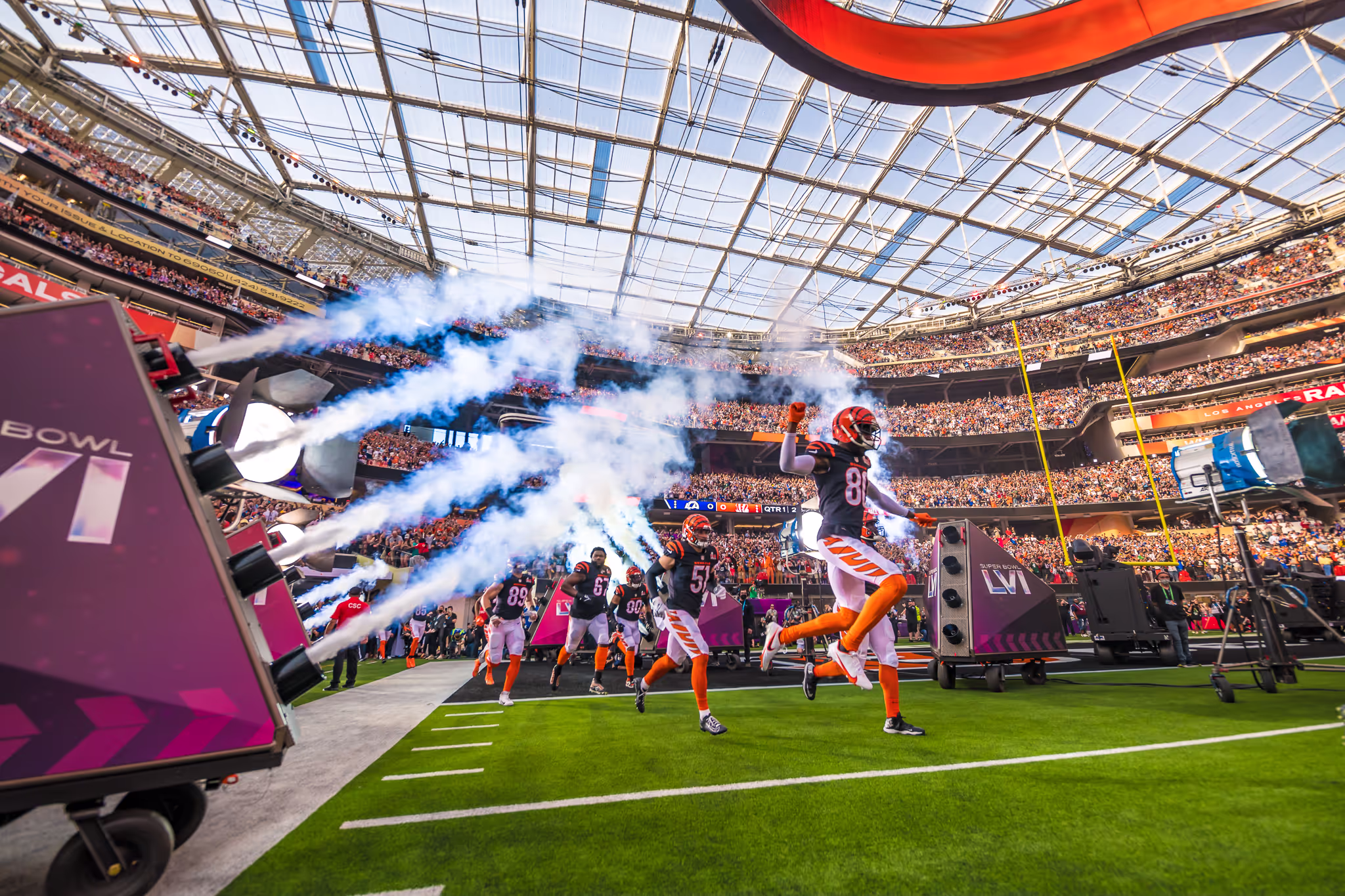 super bowl lvi bengals entrence co2
