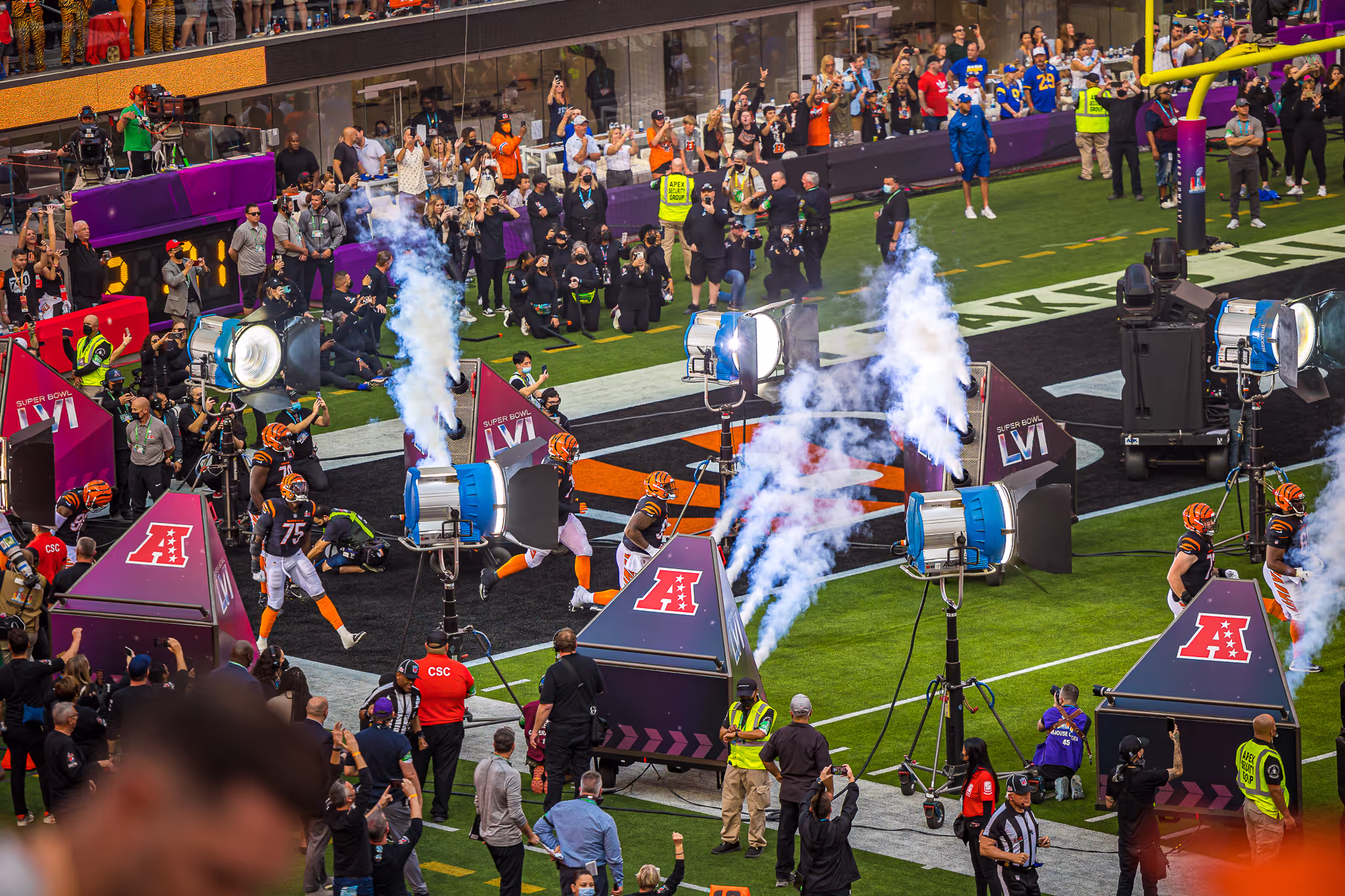 super bowl lvi bengals entrence