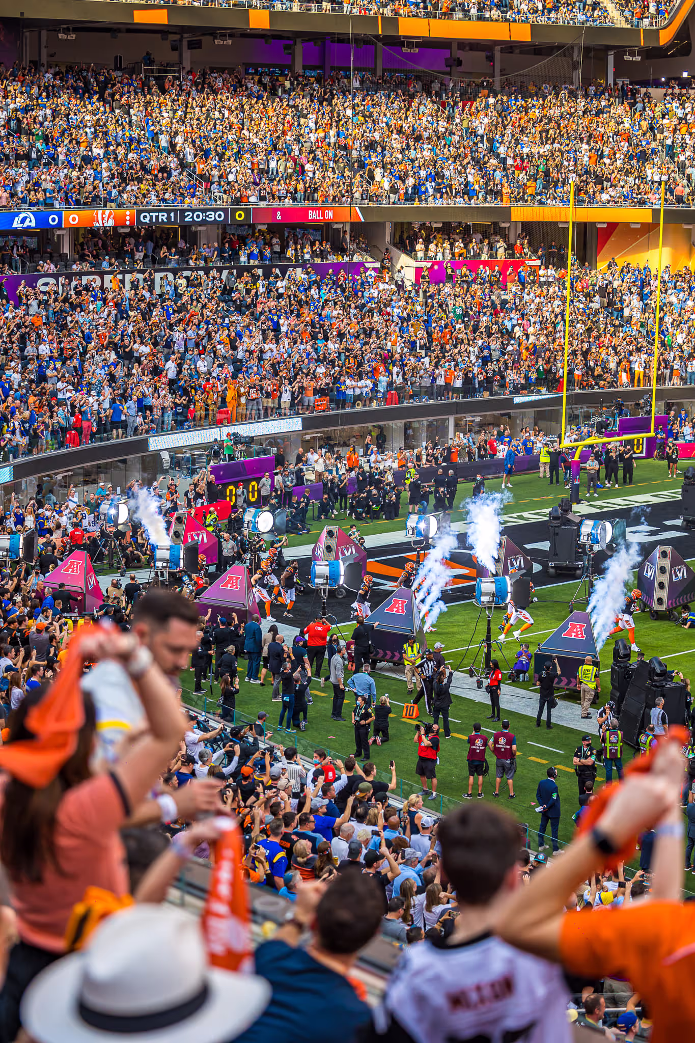 super bowl lvi bengals entrence