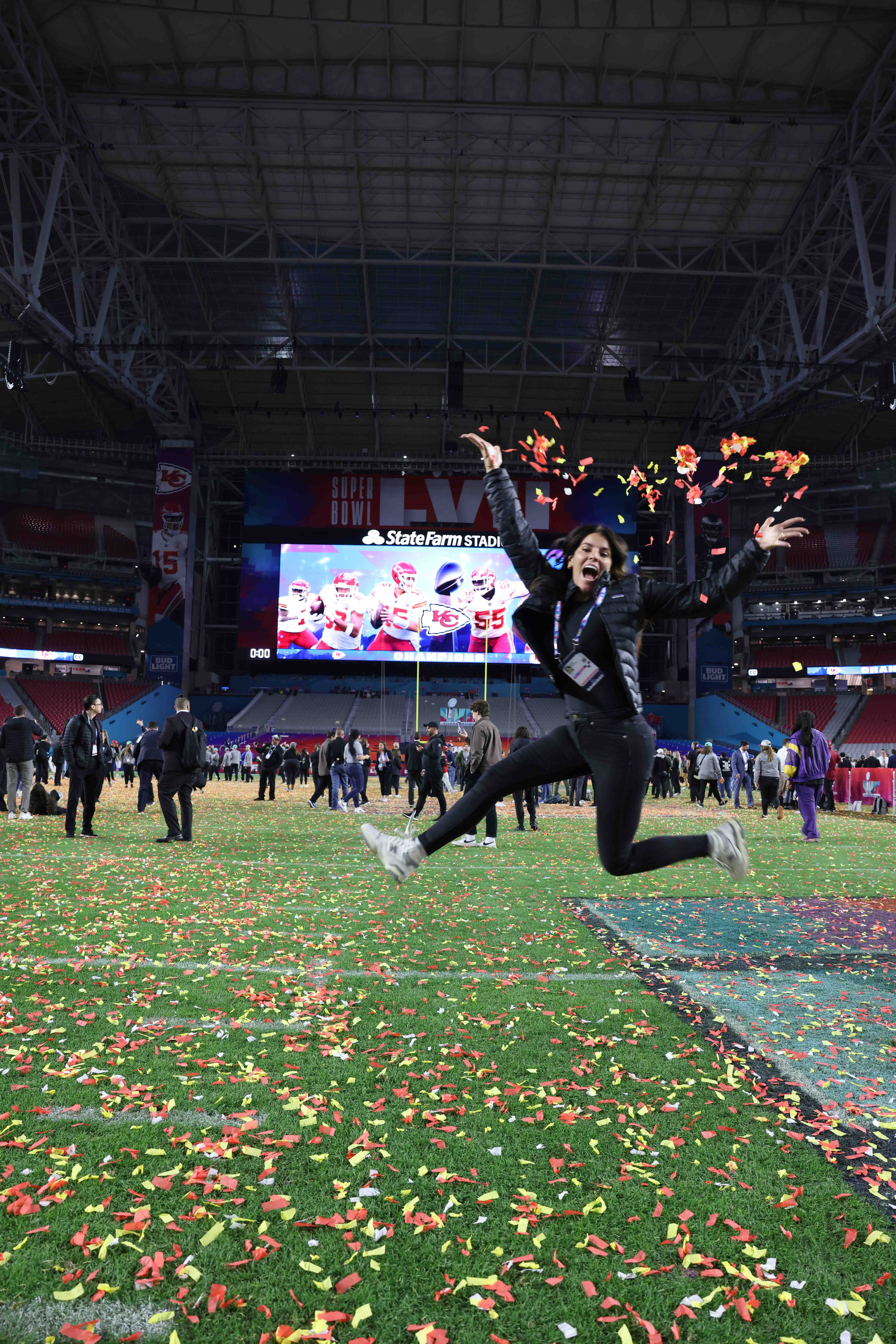a person jumping in the air