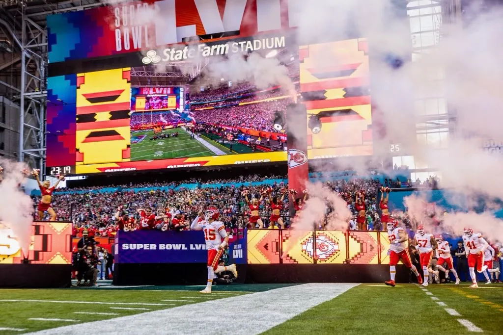 super bowl lvii chiefs player entrance