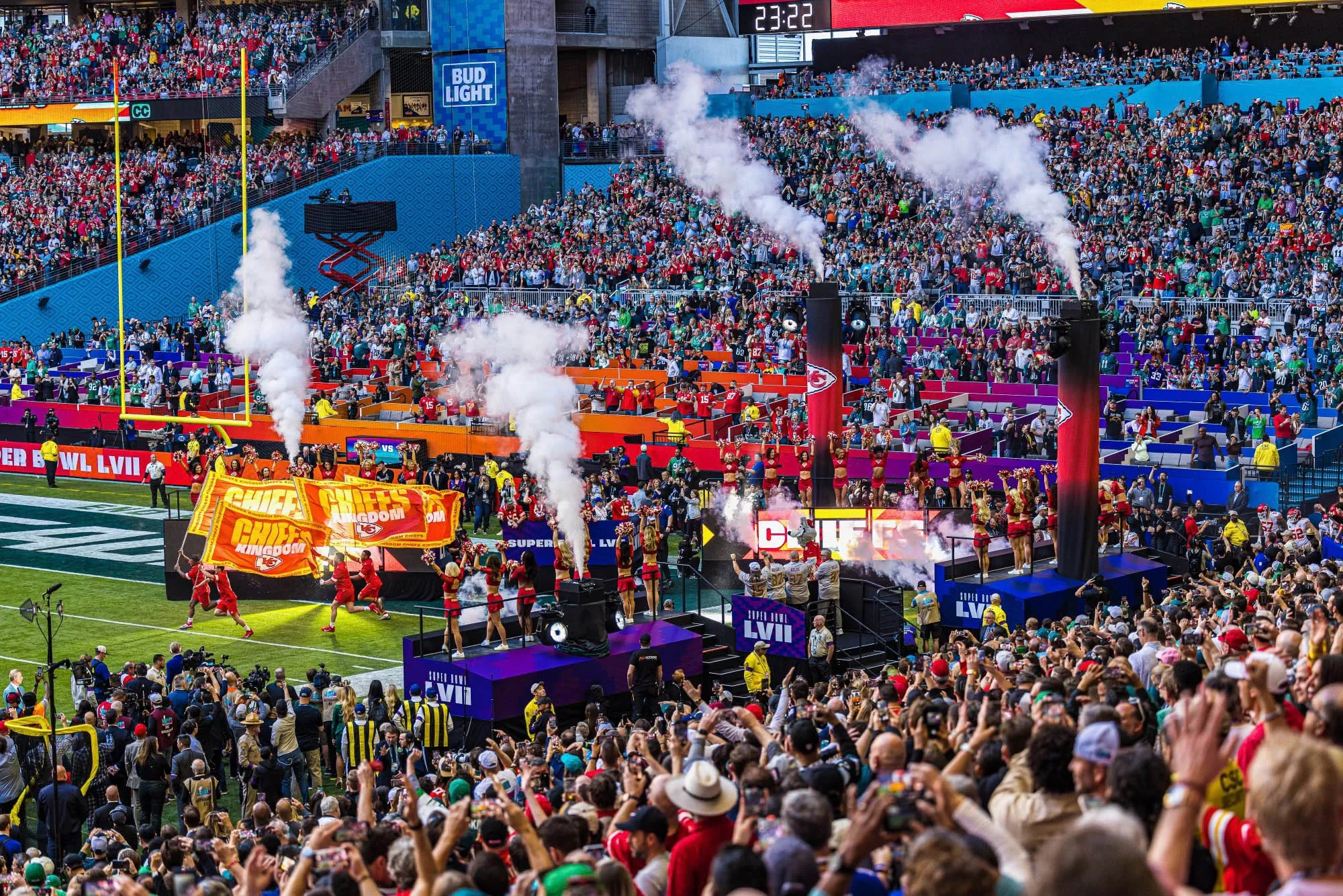 super bowl player entrance