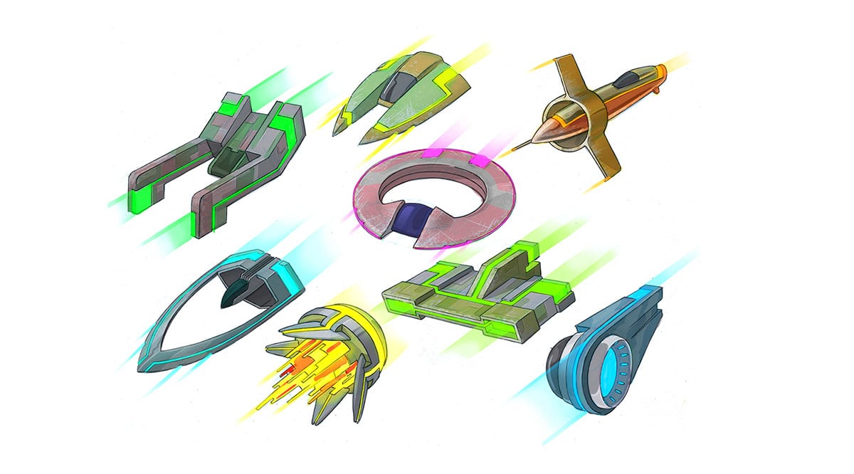 Intel Super Space Melee art direction