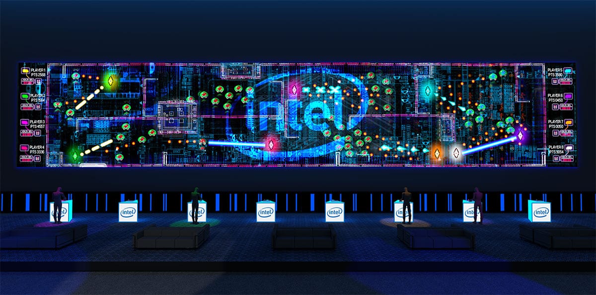 Intel Super Space Melee game