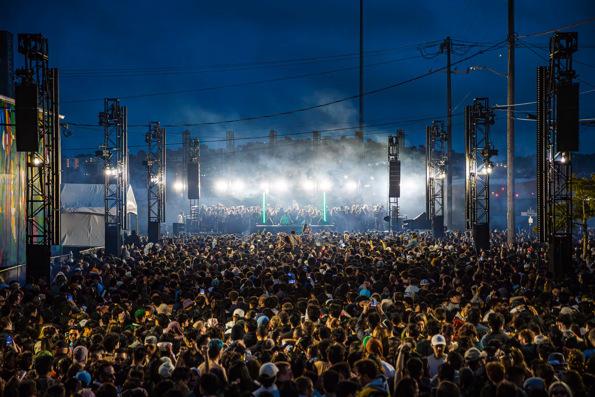 Large crowd at concert