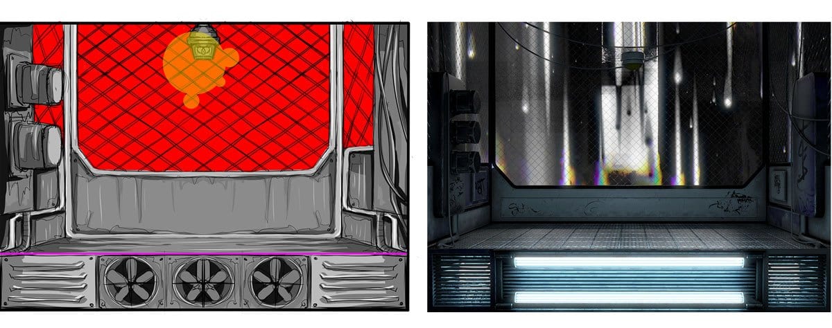 Concept sketch render