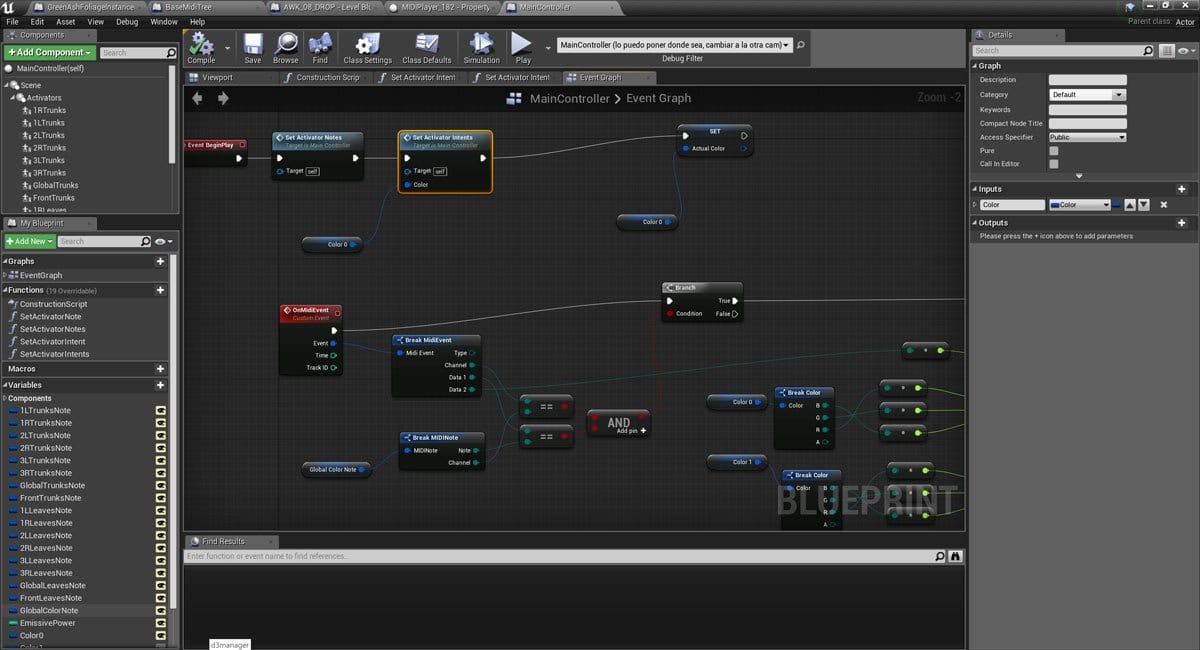 Unreal Engine nodes