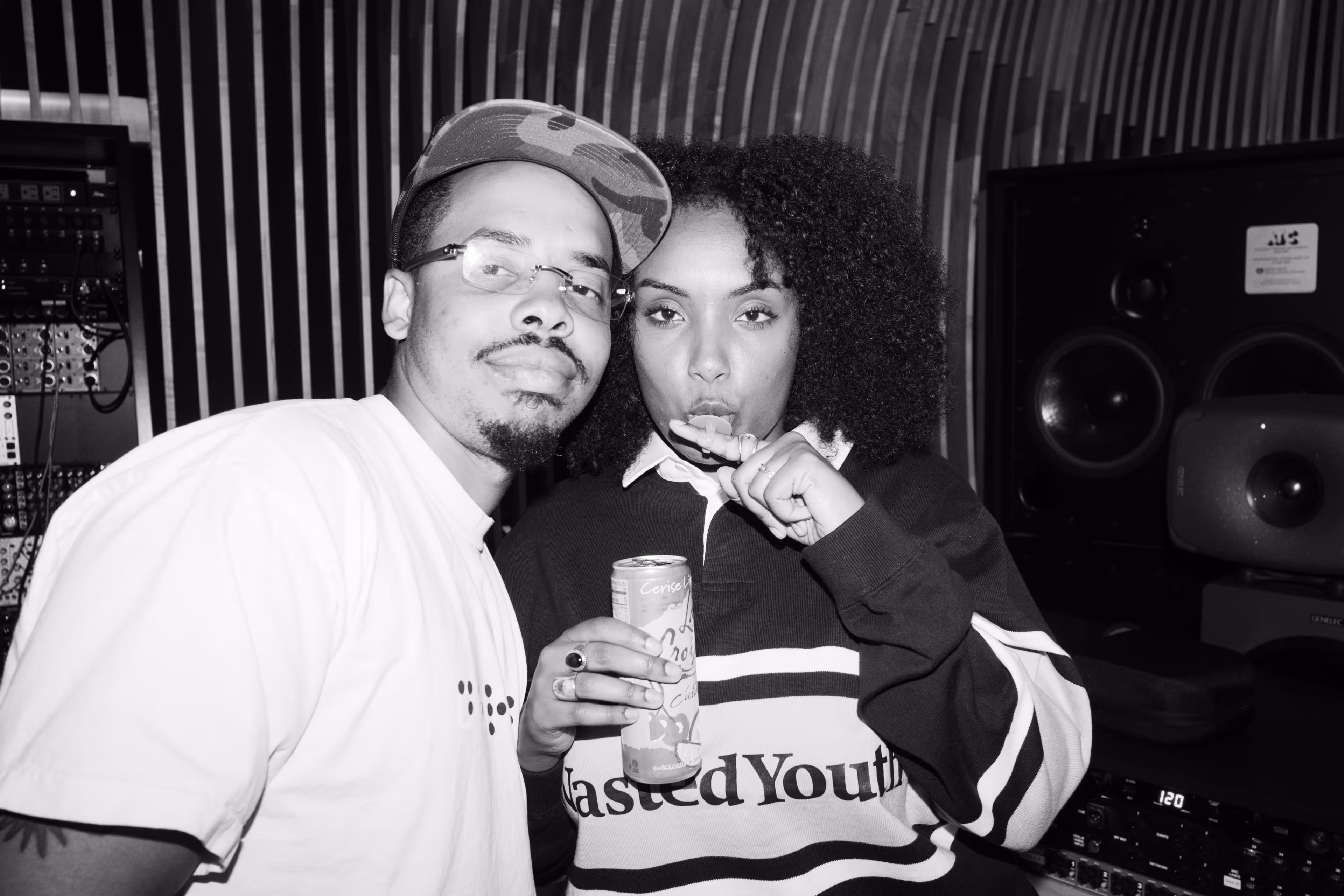 A man and a woman posing for a picture.