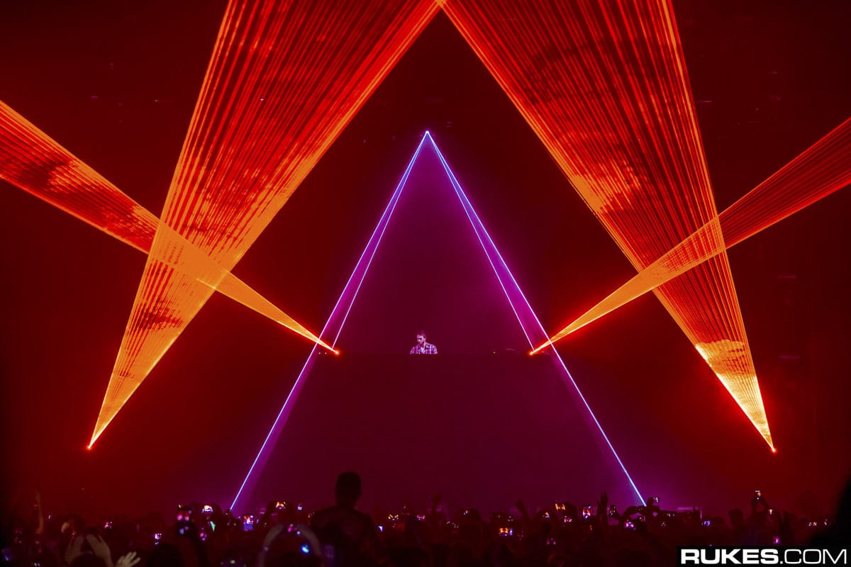 Zedd True Colors Tour stage lights