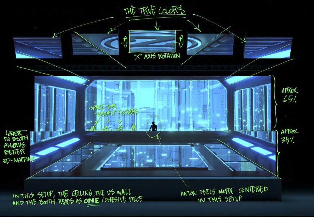 Zedd True Colors Tour concept design render