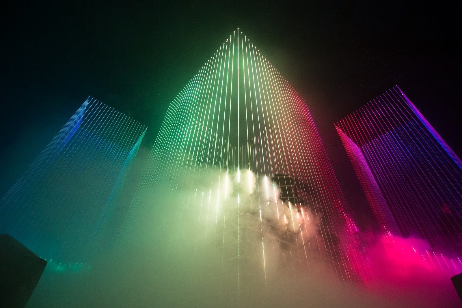 ZHU The Shrine Los Angeles lights