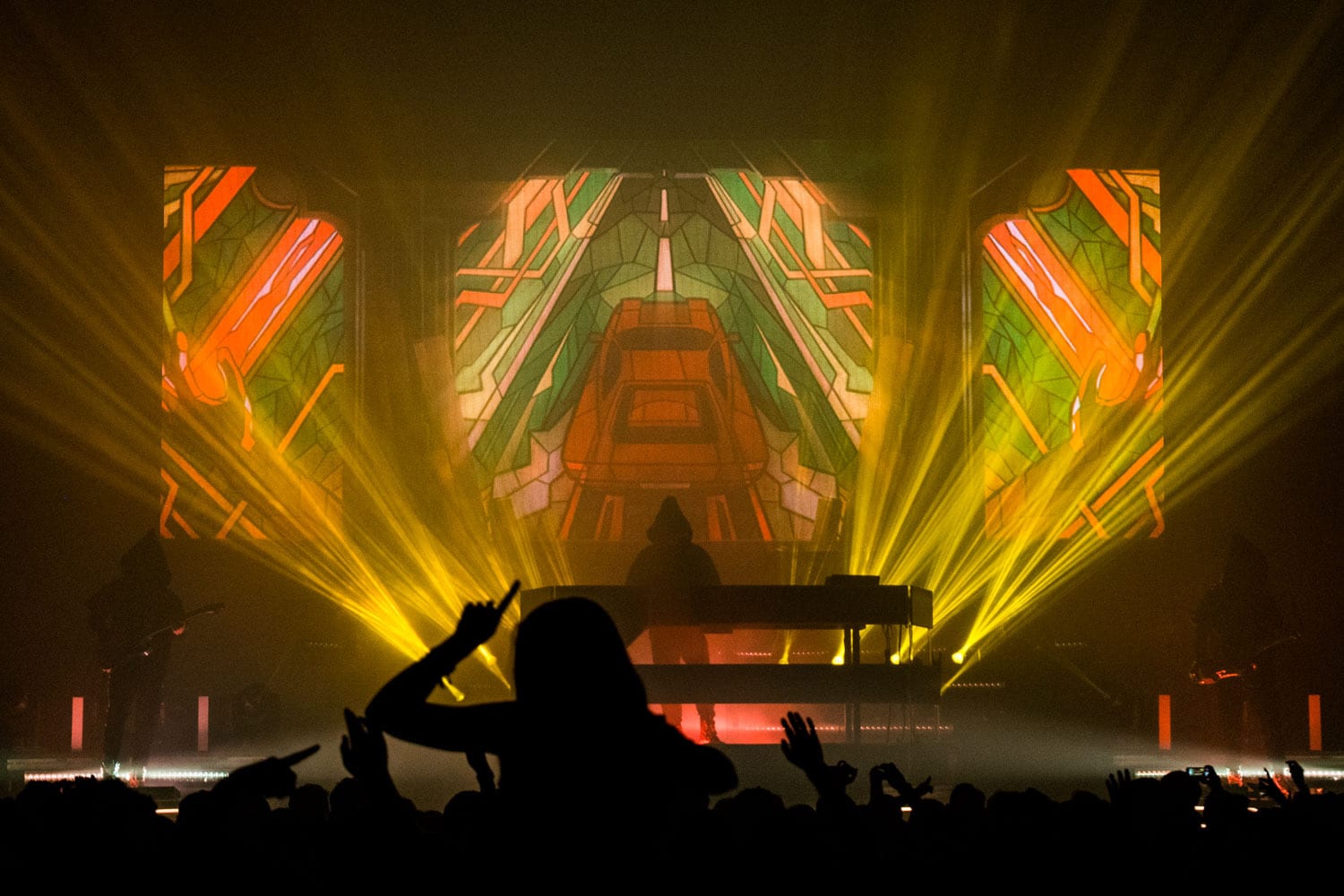 ZHU Neon City Tour stage visuals